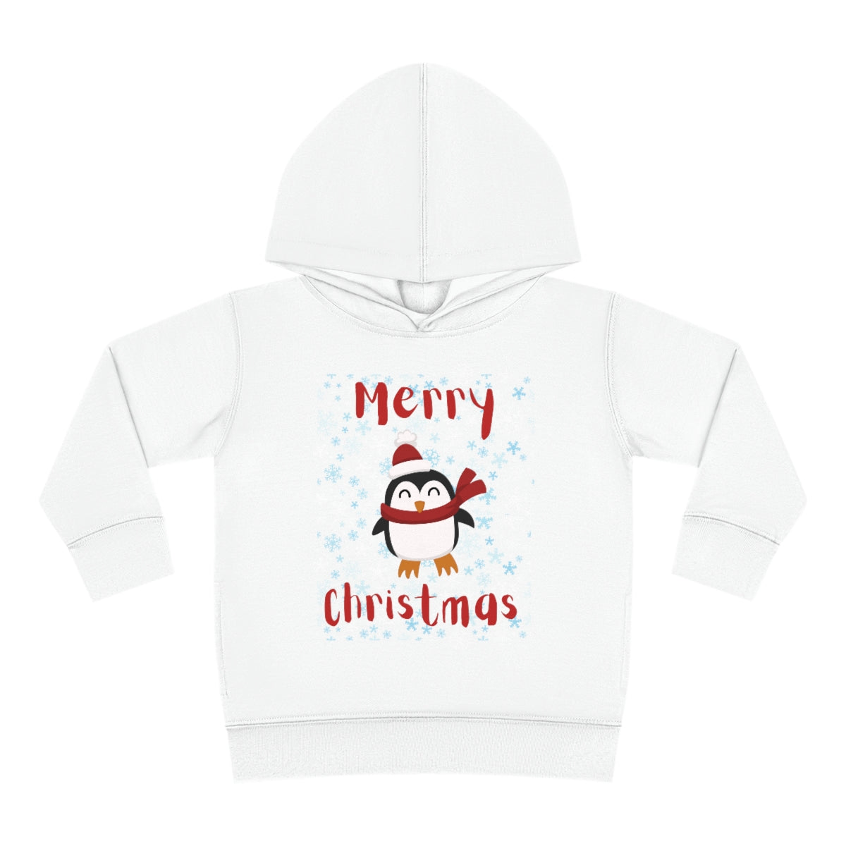 Cute Penguin Christmas Toddler Pullover Fleece Hoodie