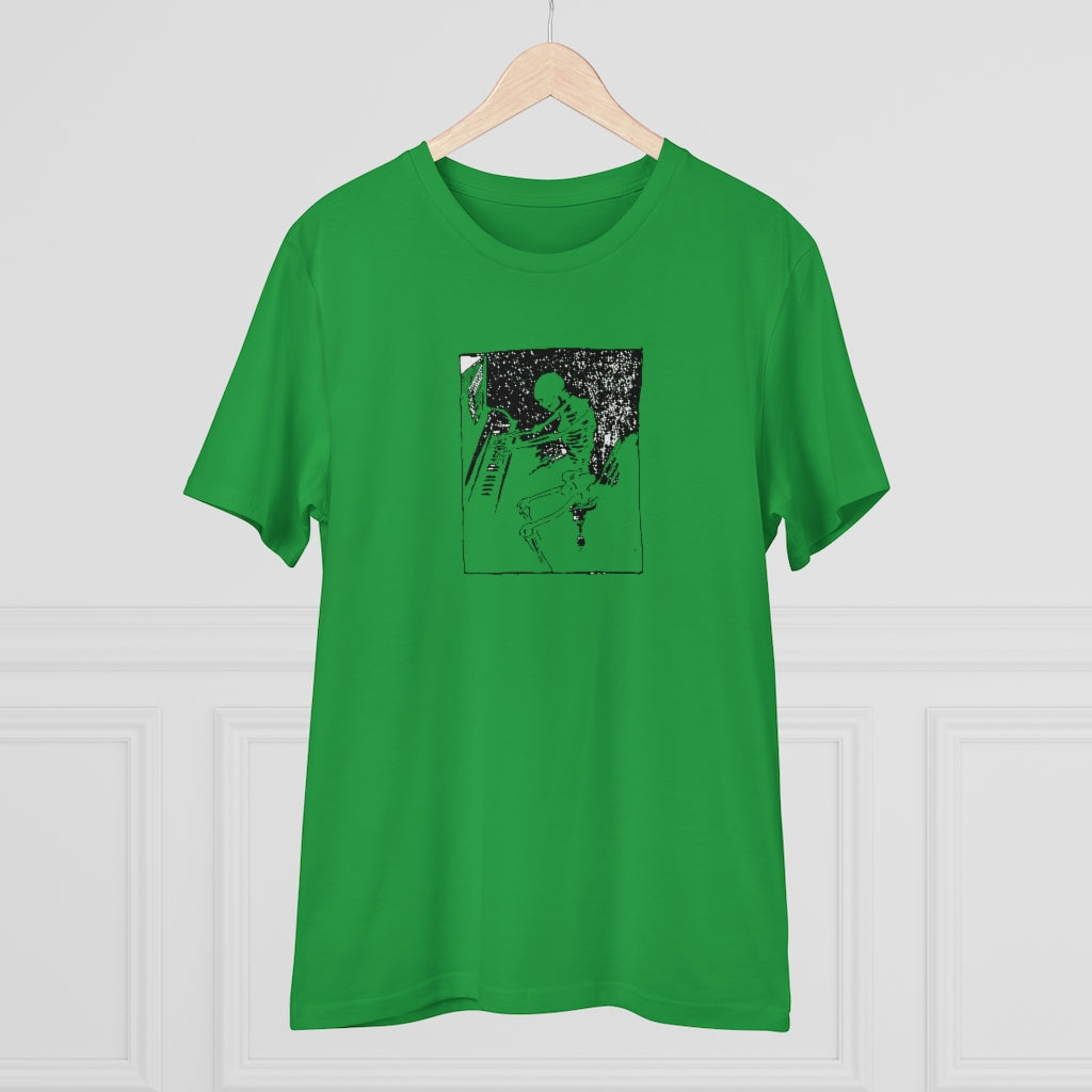 Skeleton Piano Player Organic Creator T-shirt - Unisex