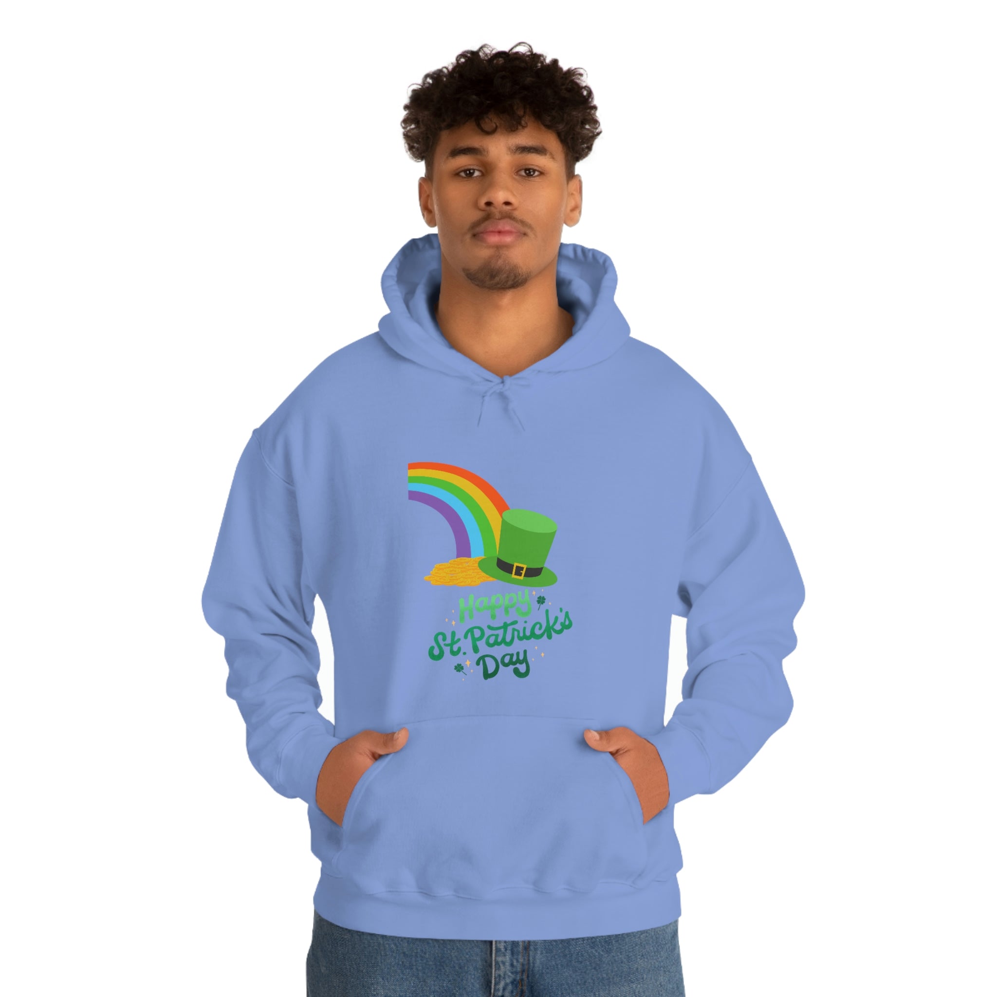 Happy Saint Patrick Day Unisex Heavy Blend™ Hooded Sweatshirt