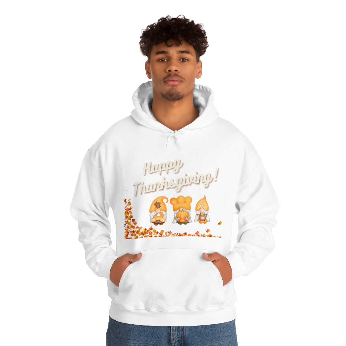 Happy Thanksgiving Gnome Unisex Heavy Blend™ Hooded Sweatshirt