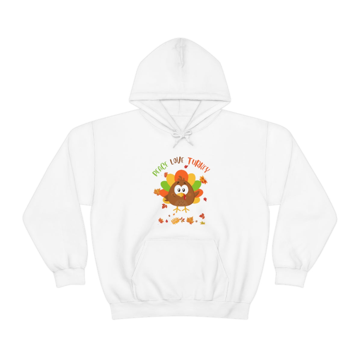 Peace Love Turkey Unisex Heavy Blend™ Hooded Sweatshirt