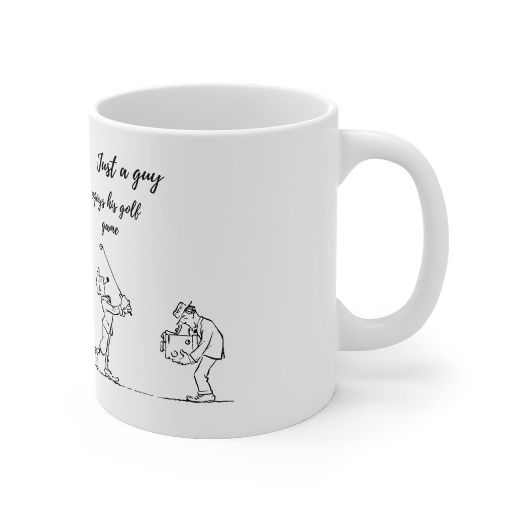 Golfer 11oz White Mug