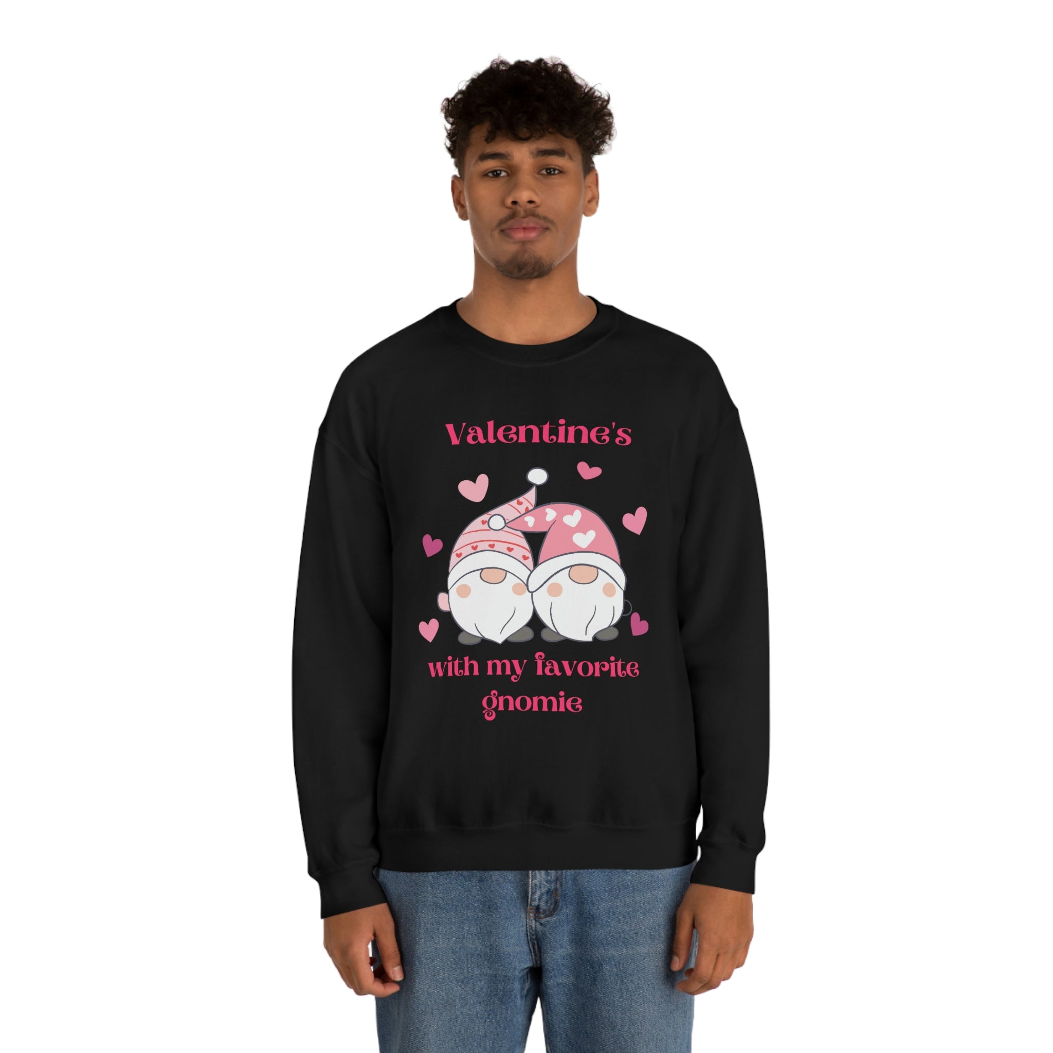 Valentine's With My Favorite Gnomie Unisex Heavy Blend™ Crewneck Sweatshirt