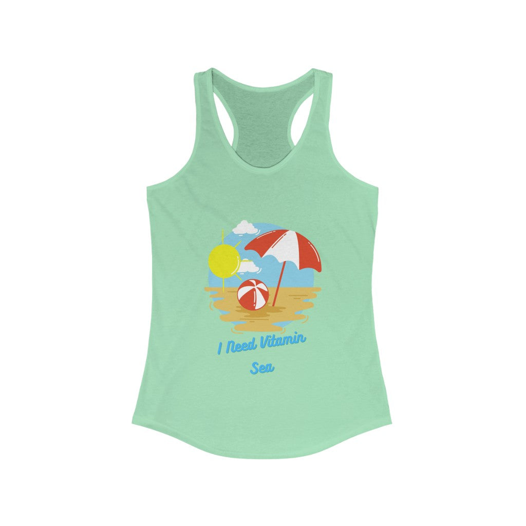 I Need Vitamin Sea Women's Ideal Racerback Tank