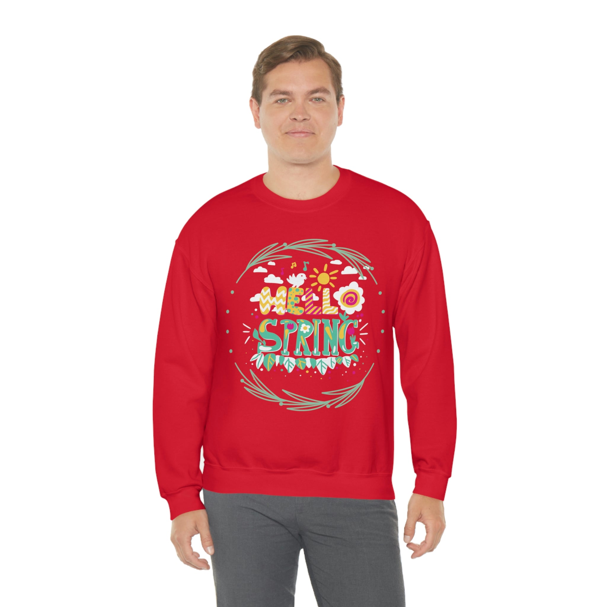 Hello Spring Unisex Heavy Blend™ Crewneck Sweatshirt