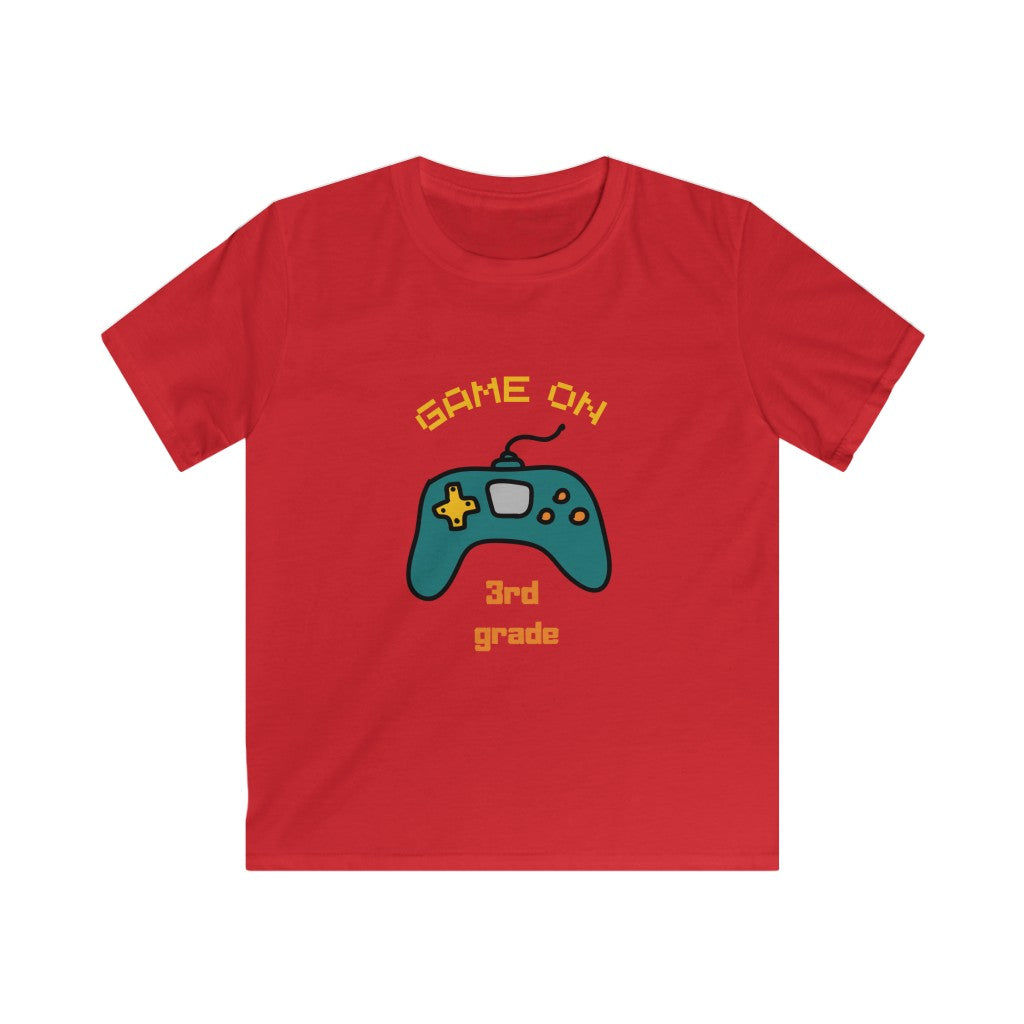 Game On 3rd Grade Kids Softstyle Tee