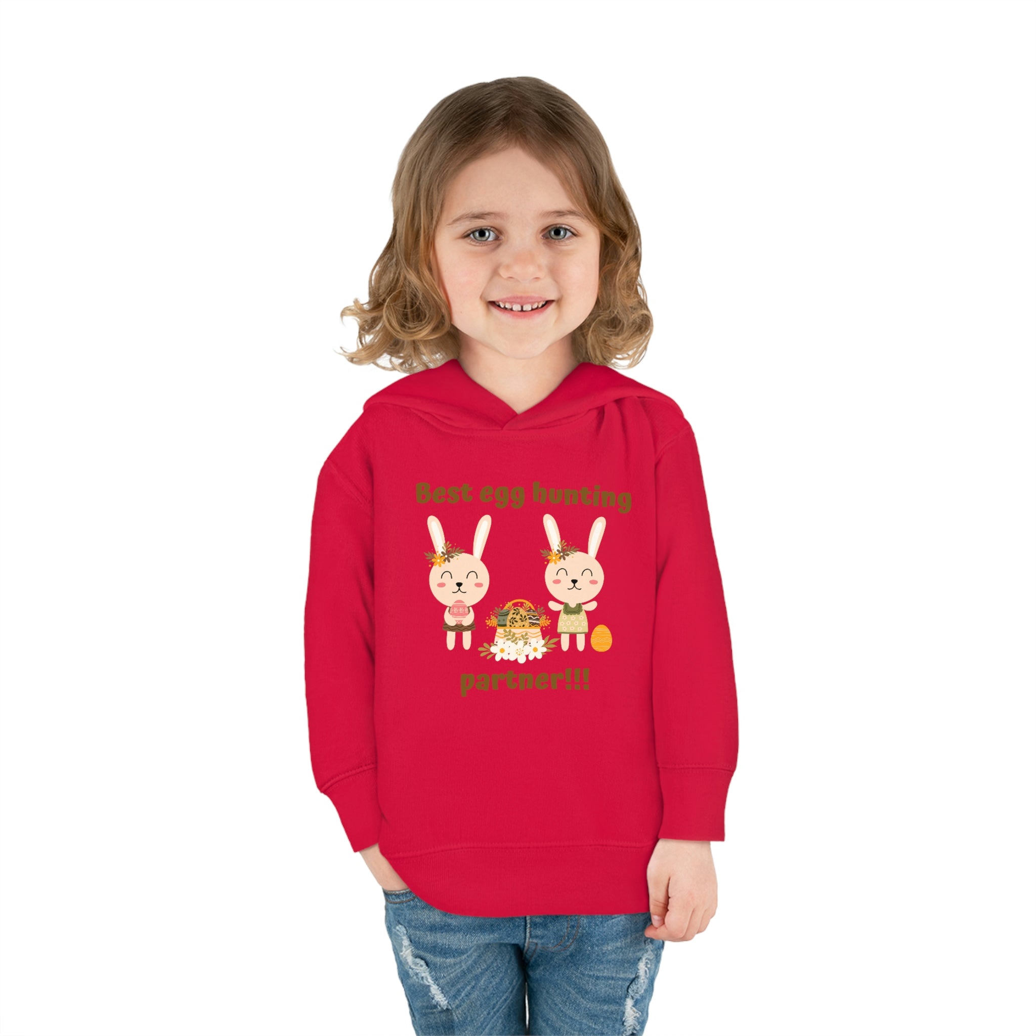 Egg Easter Partner Toddler Pullover Fleece Hoodie