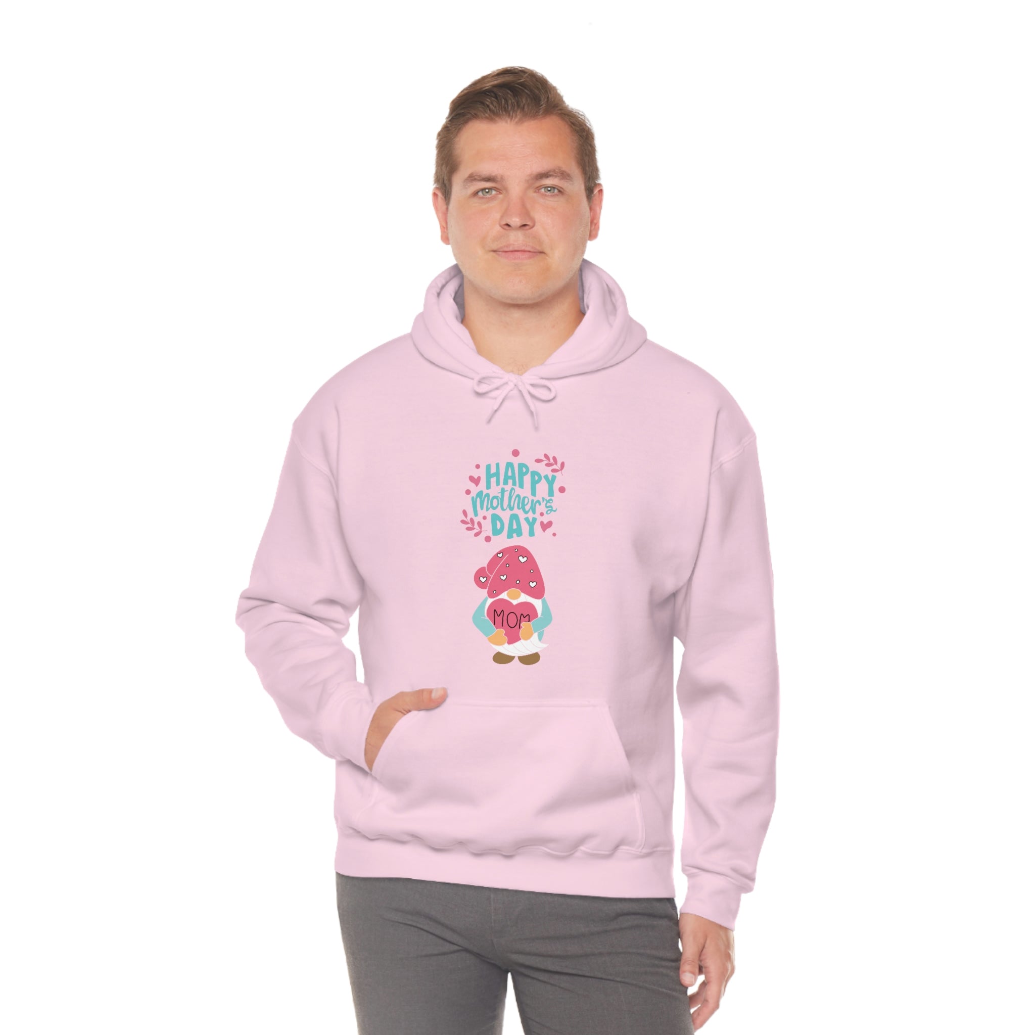 Happy Mother's Day Gnome Unisex Heavy Blend™ Hooded Sweatshirt