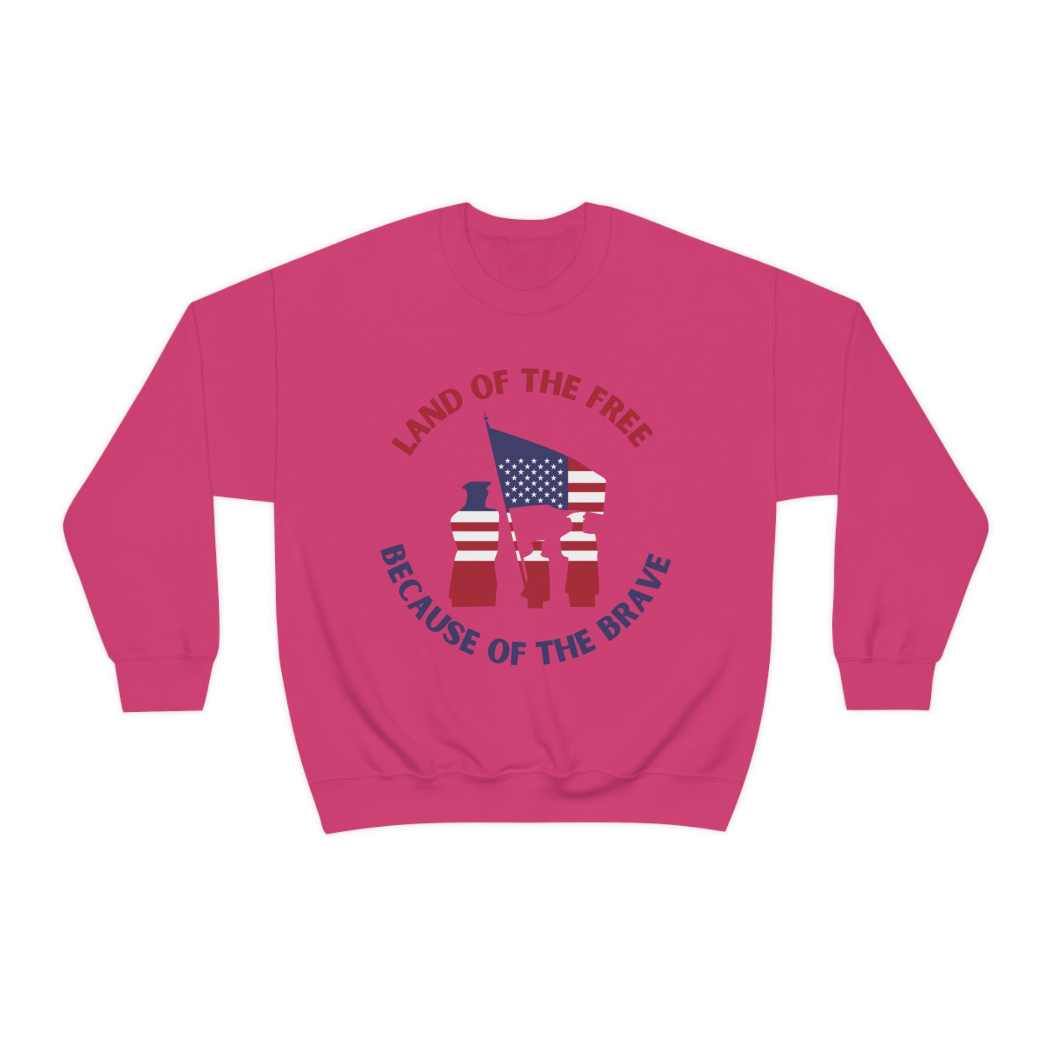 Memorial Day Land Of The Free Unisex Heavy Blend™ Crewneck Sweatshirt