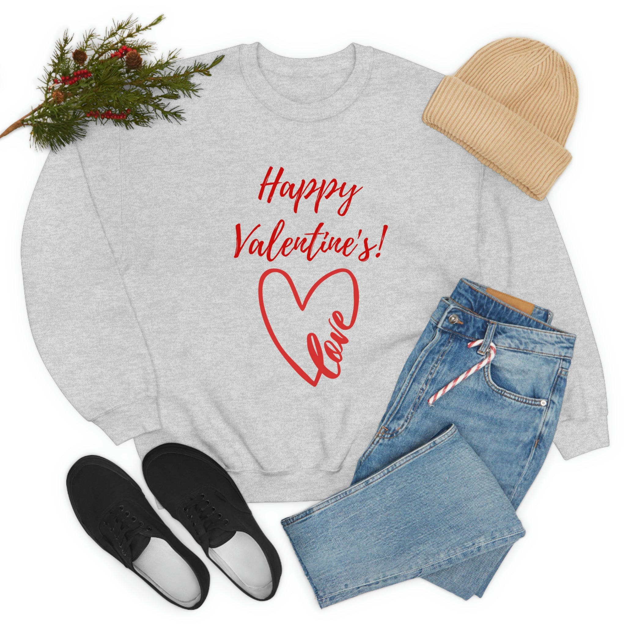 Happy Valentine's Love! Unisex Heavy Blend™ Crewneck Sweatshirt