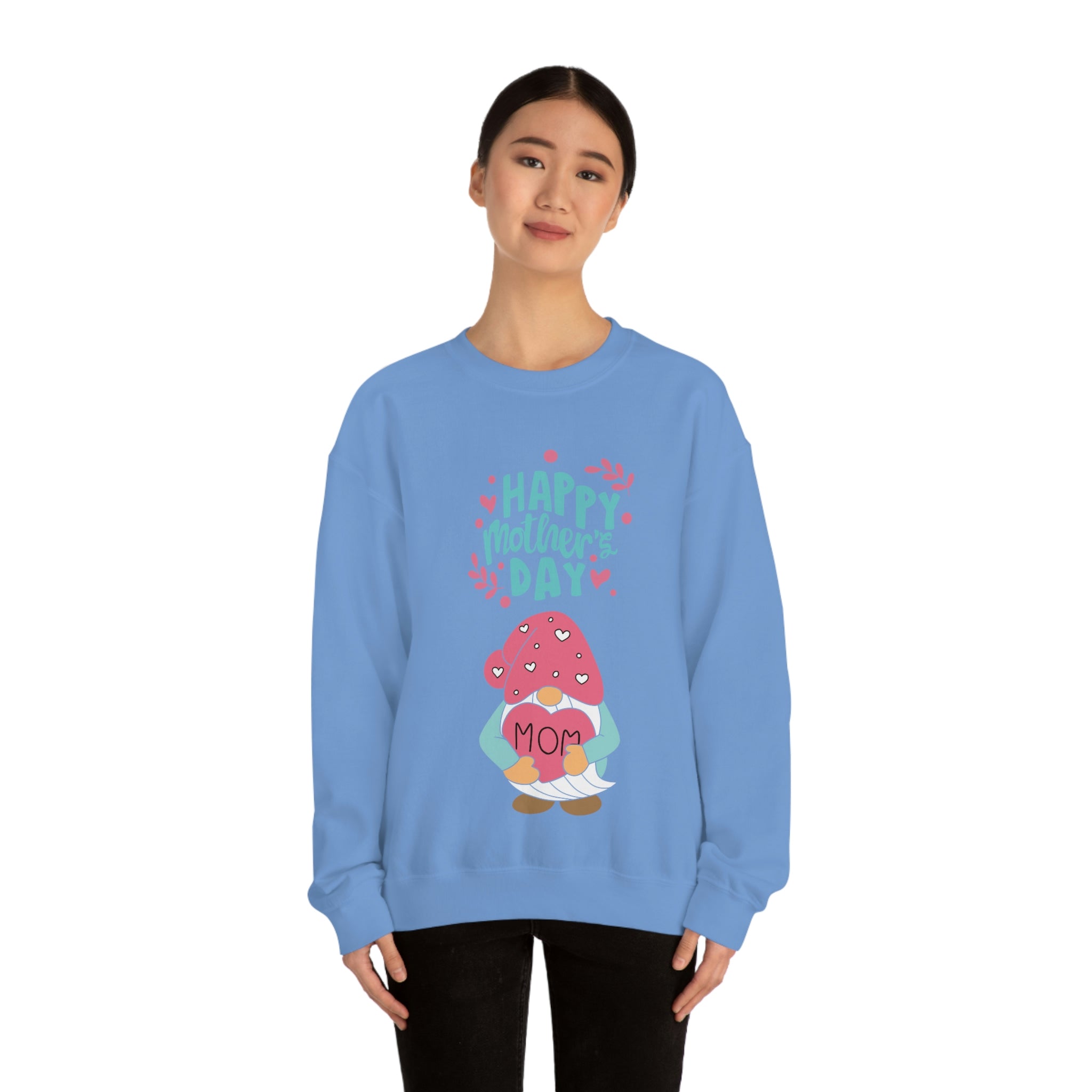 Happy Mother's Day Gnome Unisex Heavy Blend™ Crewneck Sweatshirt