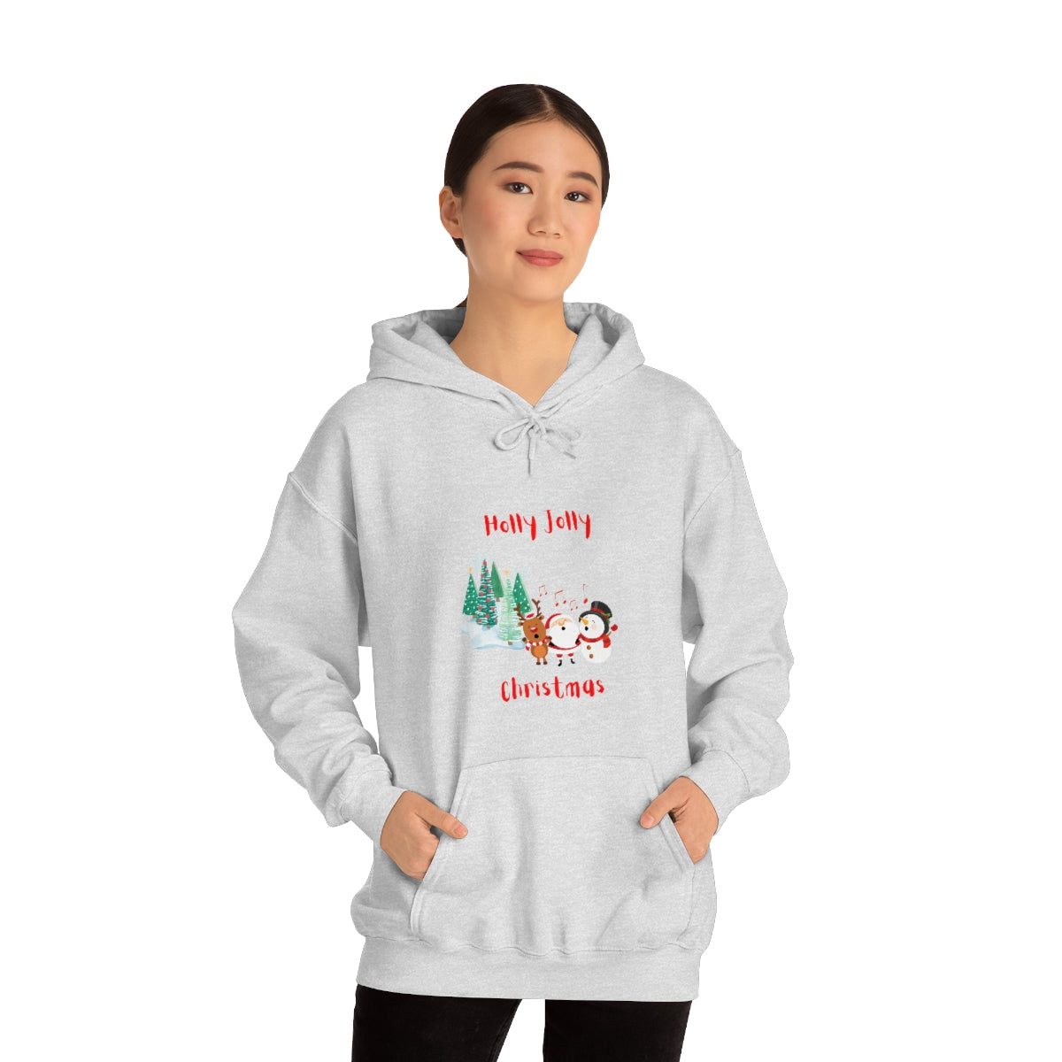 Holly Jolly Christmas Unisex Heavy Blend™ Hooded Sweatshirt