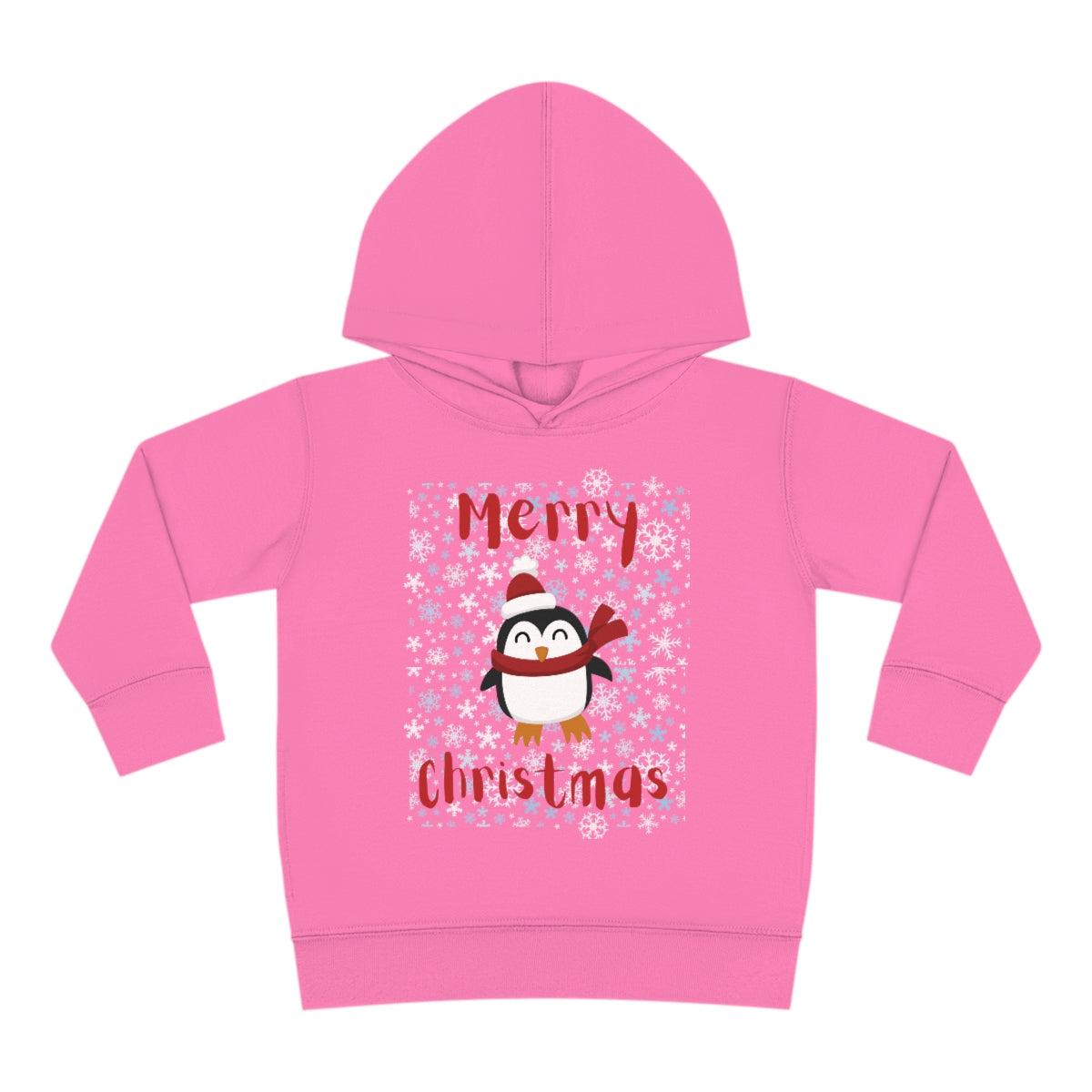 Cute Penguin Christmas Toddler Pullover Fleece Hoodie