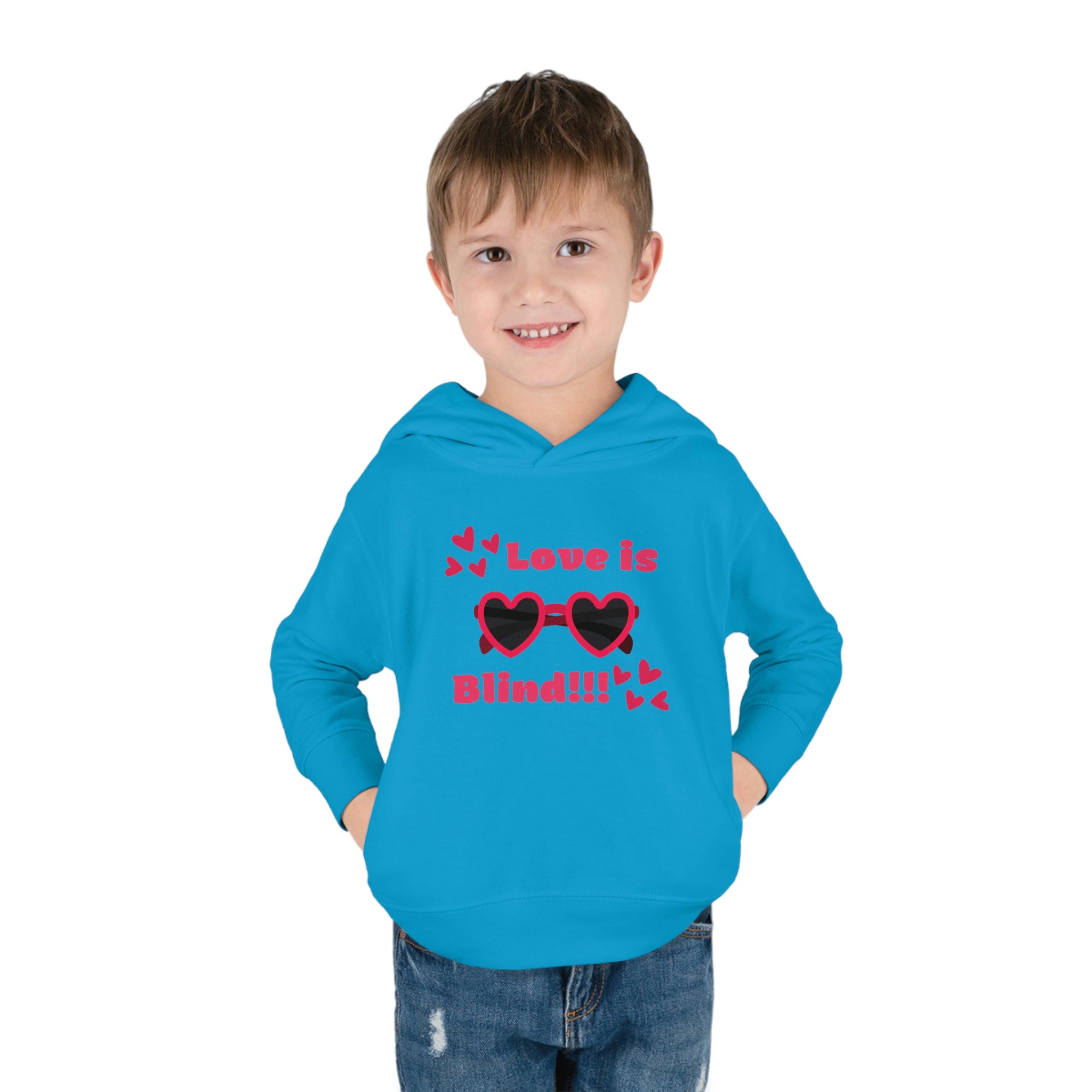 Love Is Blind!!! Toddler Pullover Fleece Hoodie