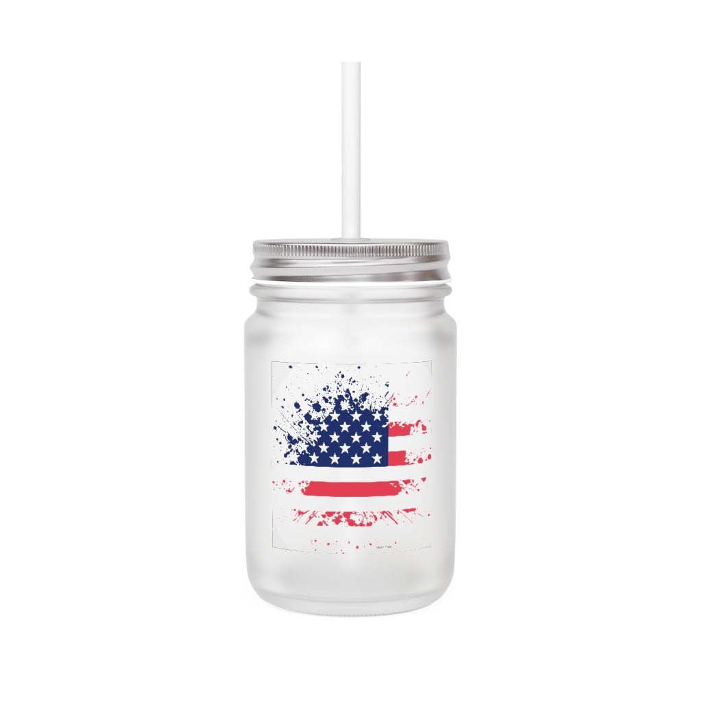 Old Glory Mason Jar