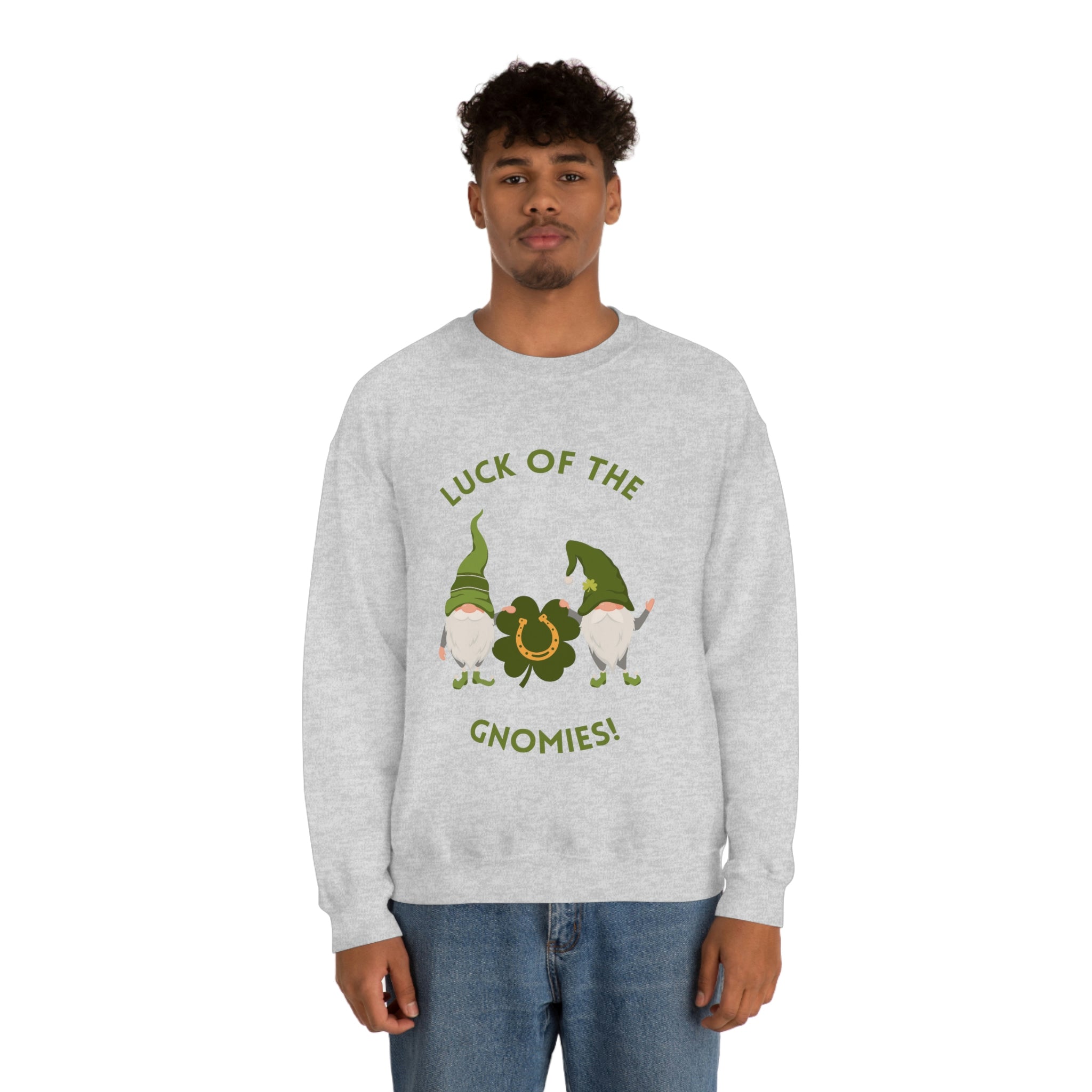 The Luck Of The Gnomies! Unisex Heavy Blend™ Crewneck Sweatshirt