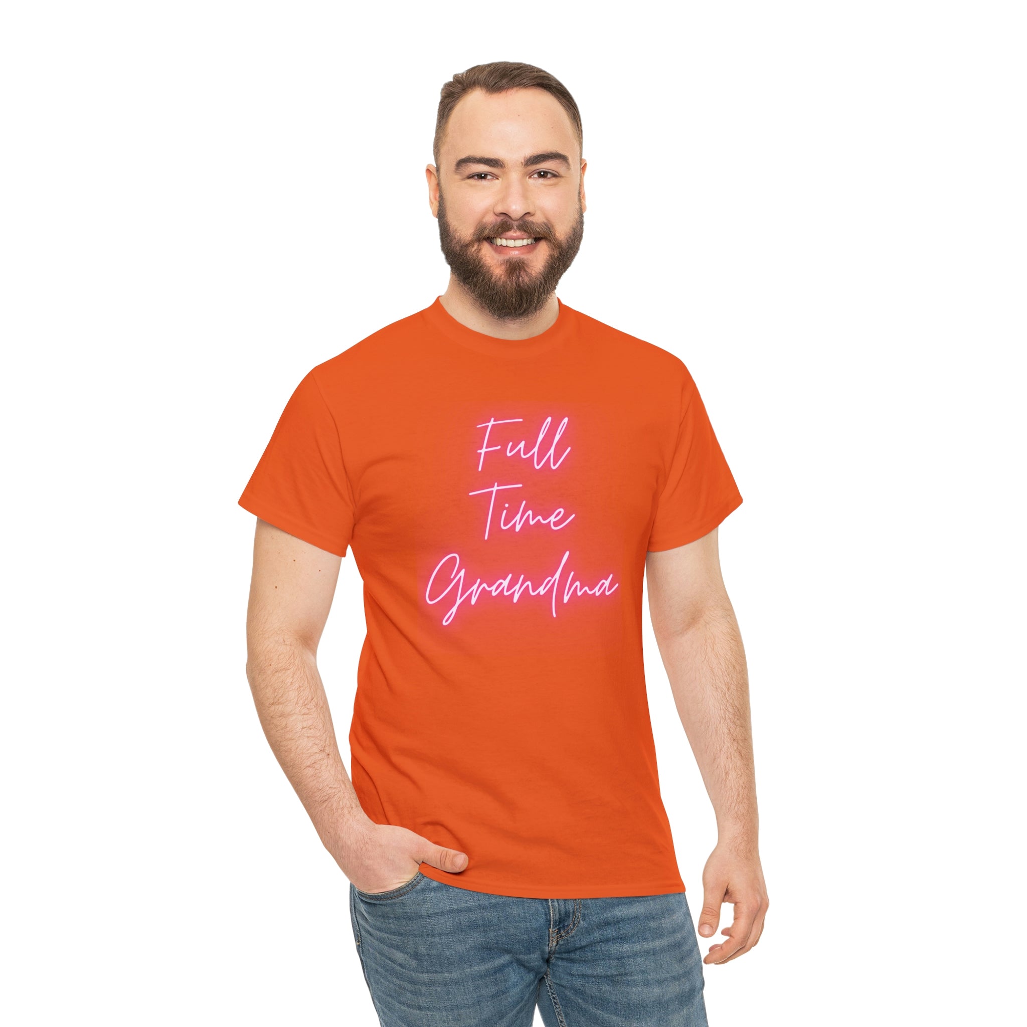 Full Time Grandma Unisex Heavy Cotton Tee