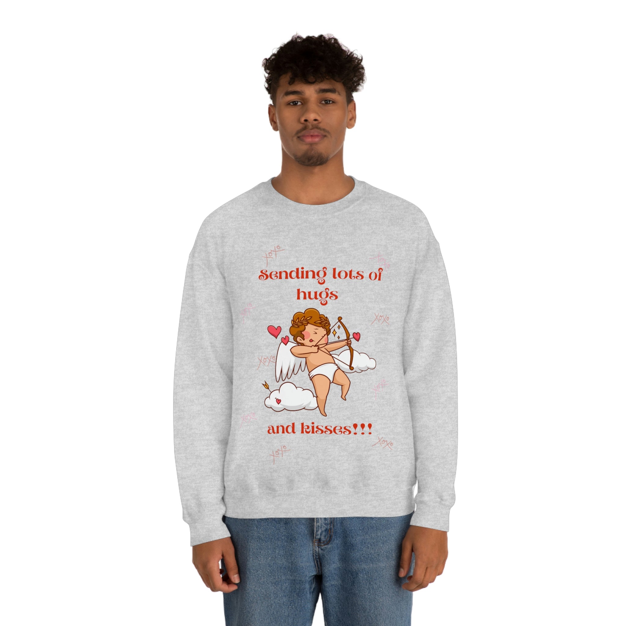 Sending Lots Of Hugs & Kisses!! Unisex Heavy Blend™ Crewneck Sweatshirt