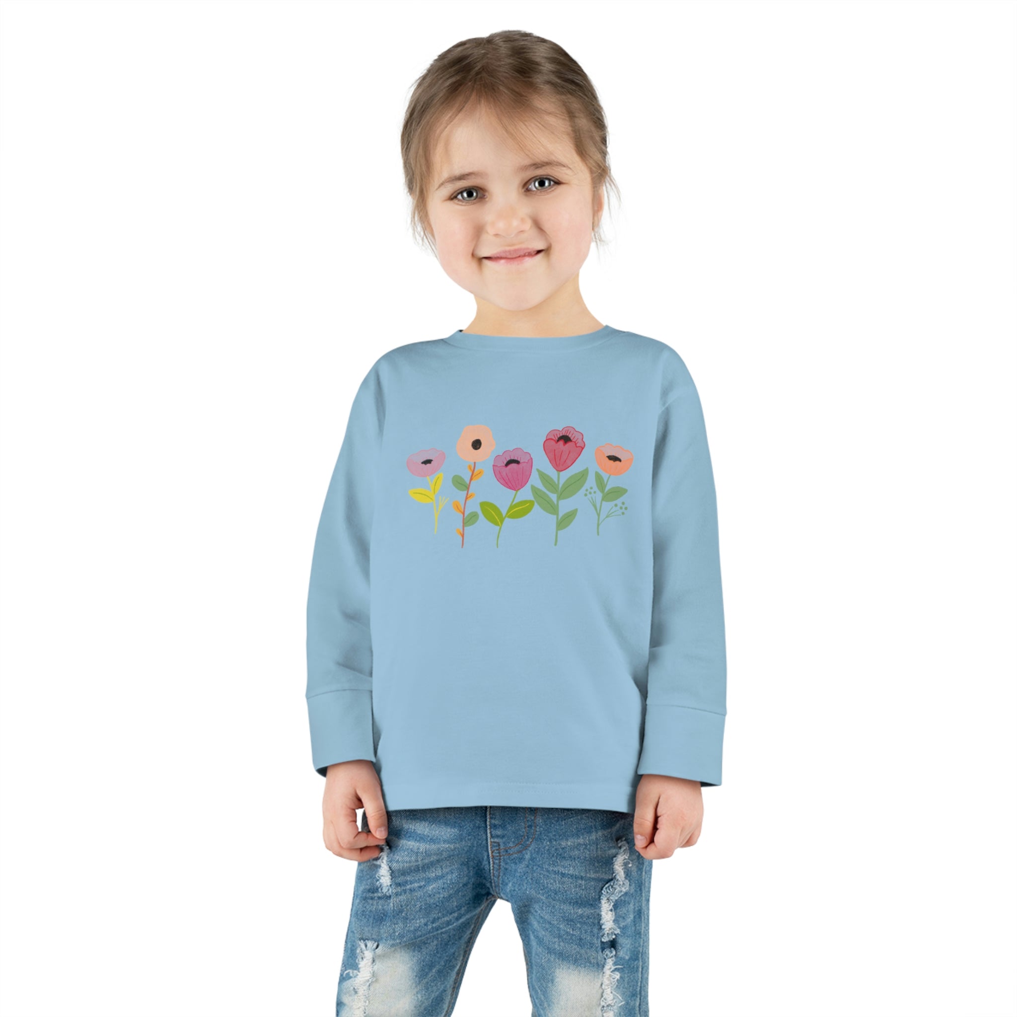 Spring Flowers Toddler Long Sleeve Tee