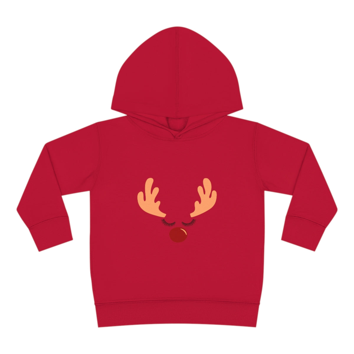 Reindeer ChrstmasToddler Pullover Fleece Hoodie