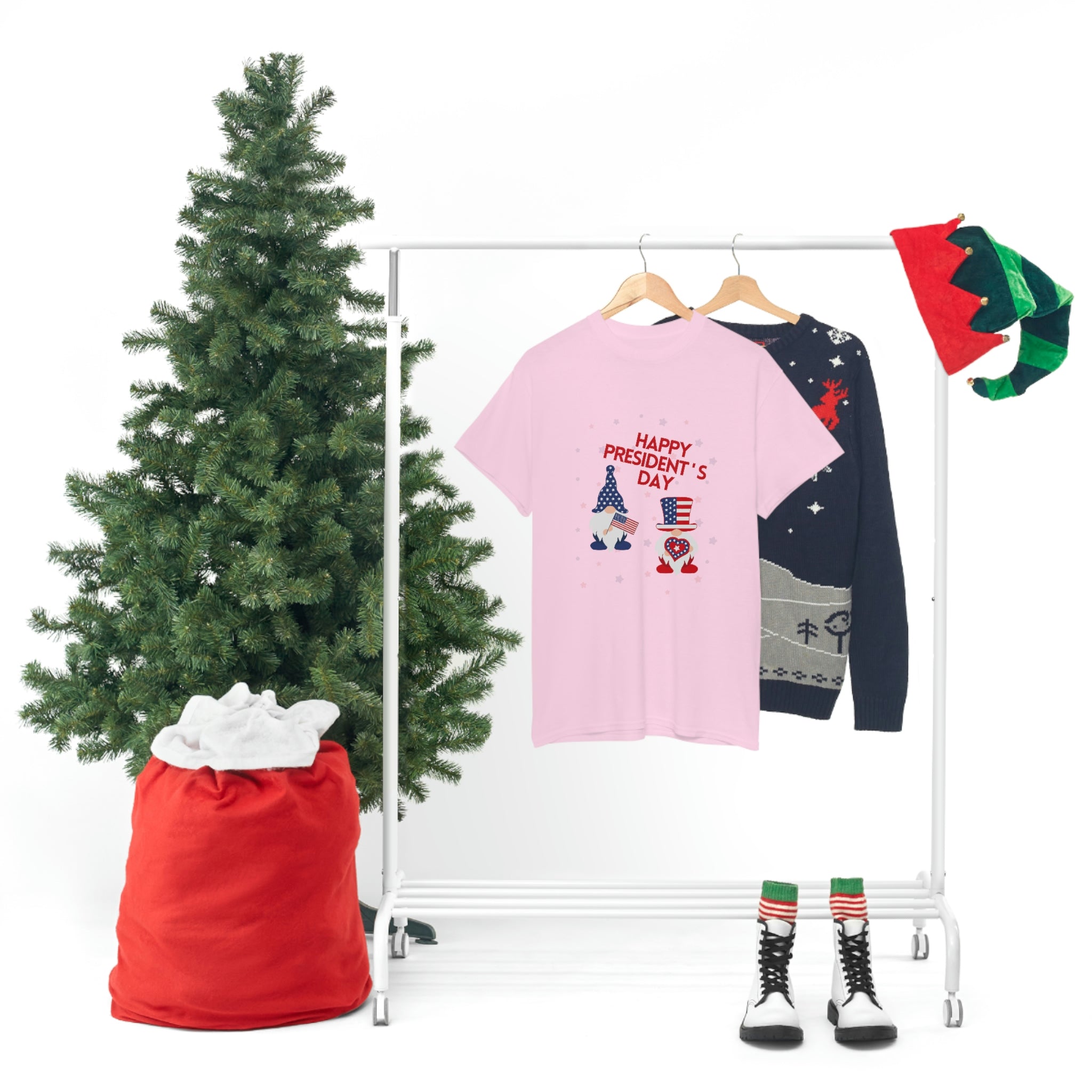 Happy President's Day Gnome Unisex Heavy Cotton Tee