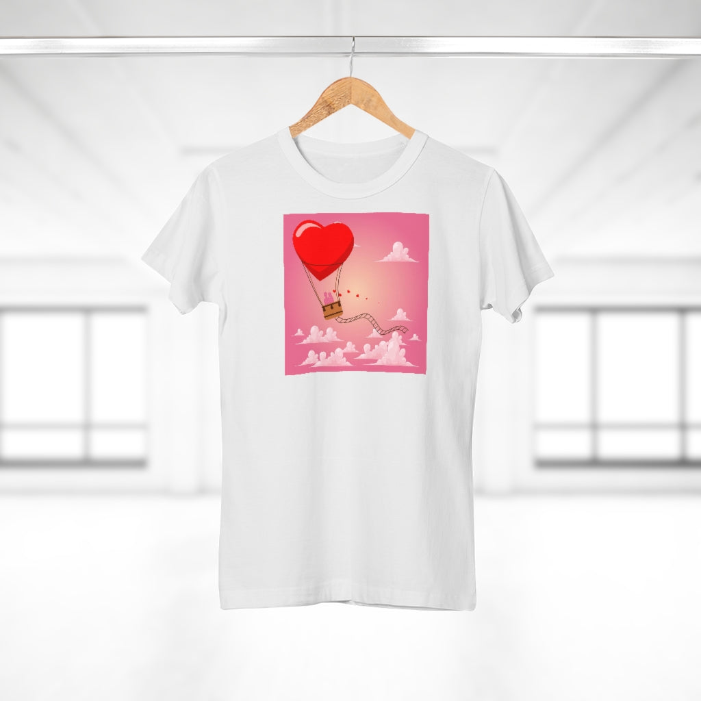 Happy Valentine's Day Single Jersey Women's T-shirt