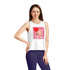 Happy Valentine's Day Women's Dancer Cropped Tank Top