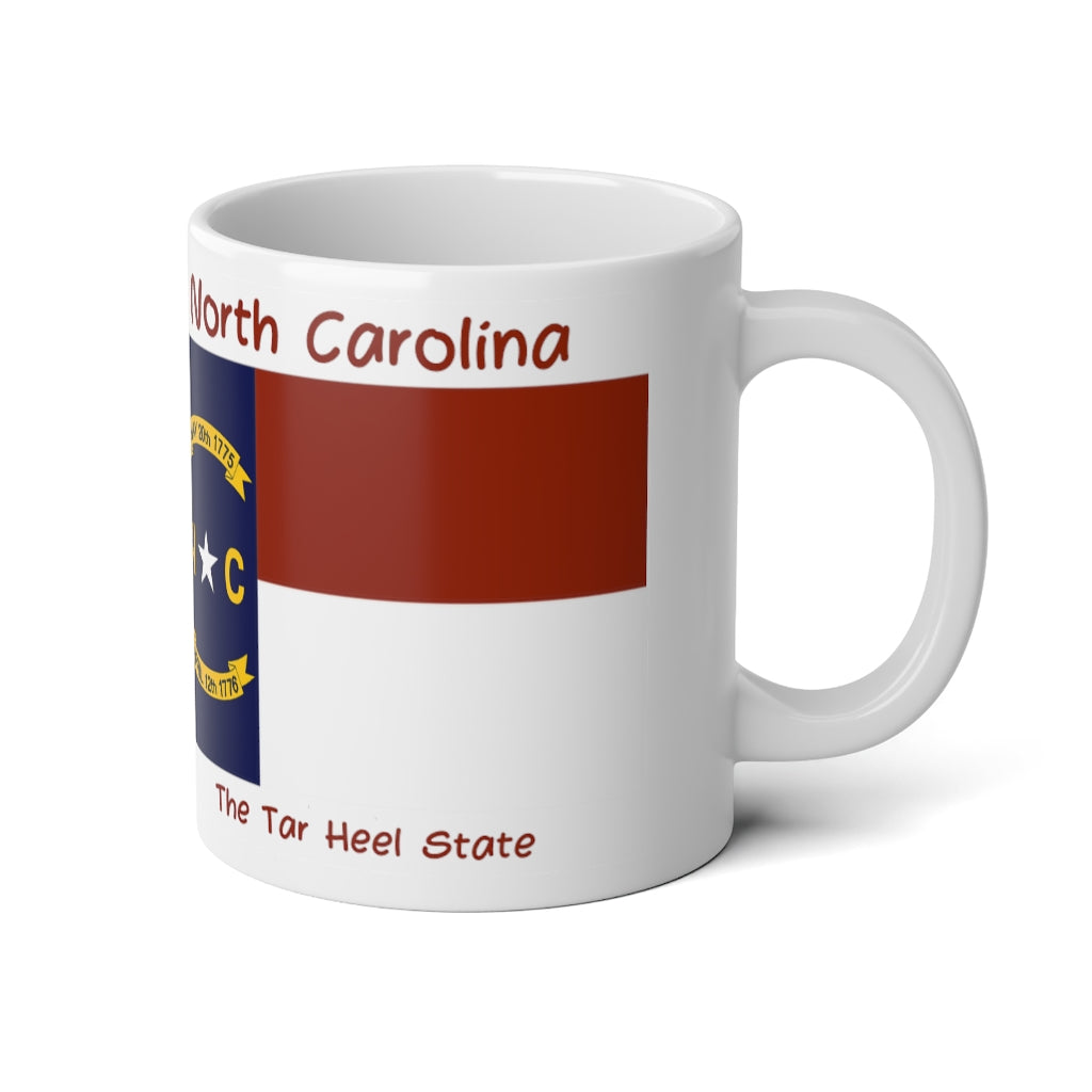 North Carolina State Flag Jumbo Mug, 20oz