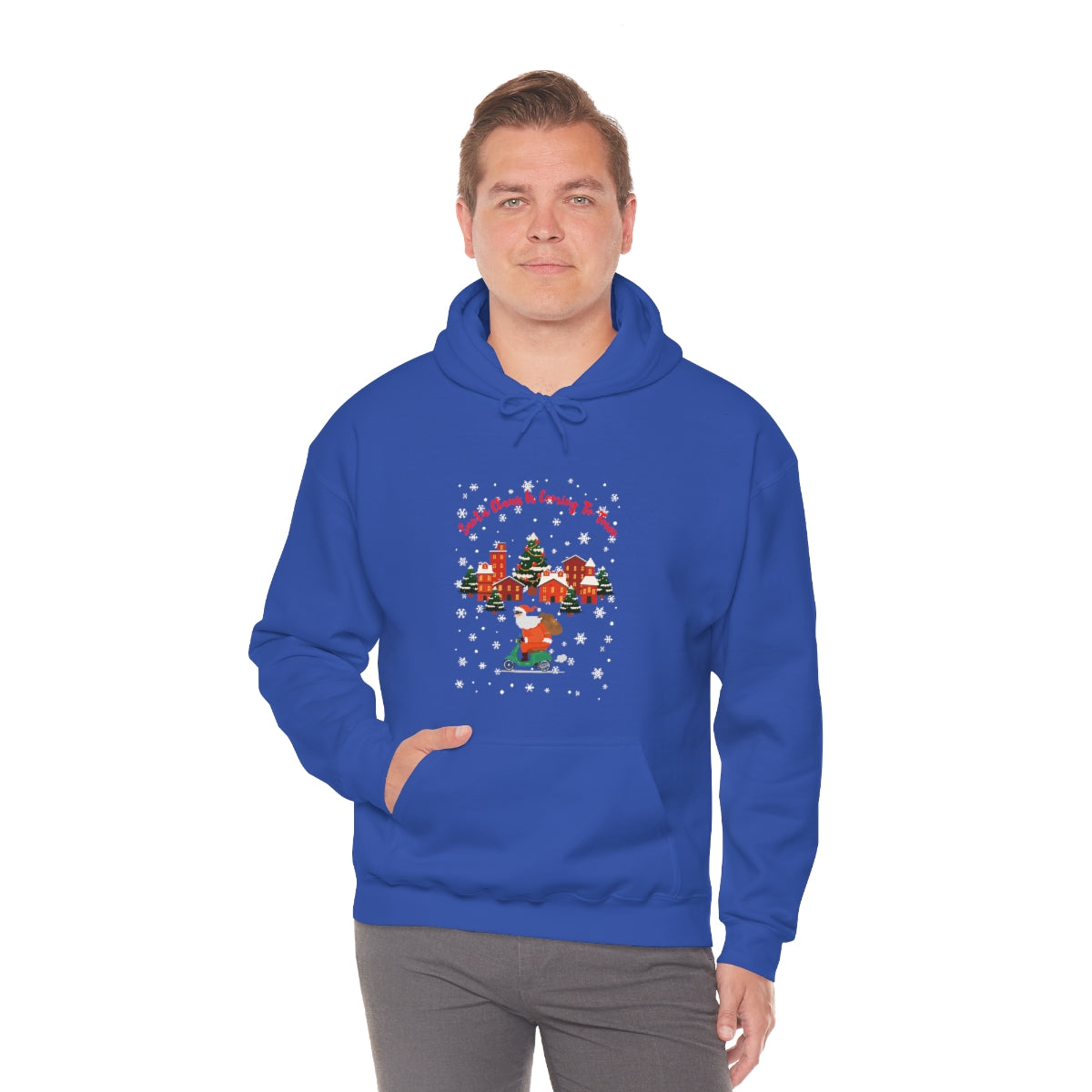 Santa Claus Is Coming To Town Unisex Heavy Blend™ Hooded Sweatshirt