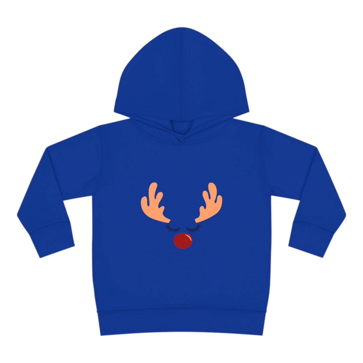 Reindeer ChrstmasToddler Pullover Fleece Hoodie