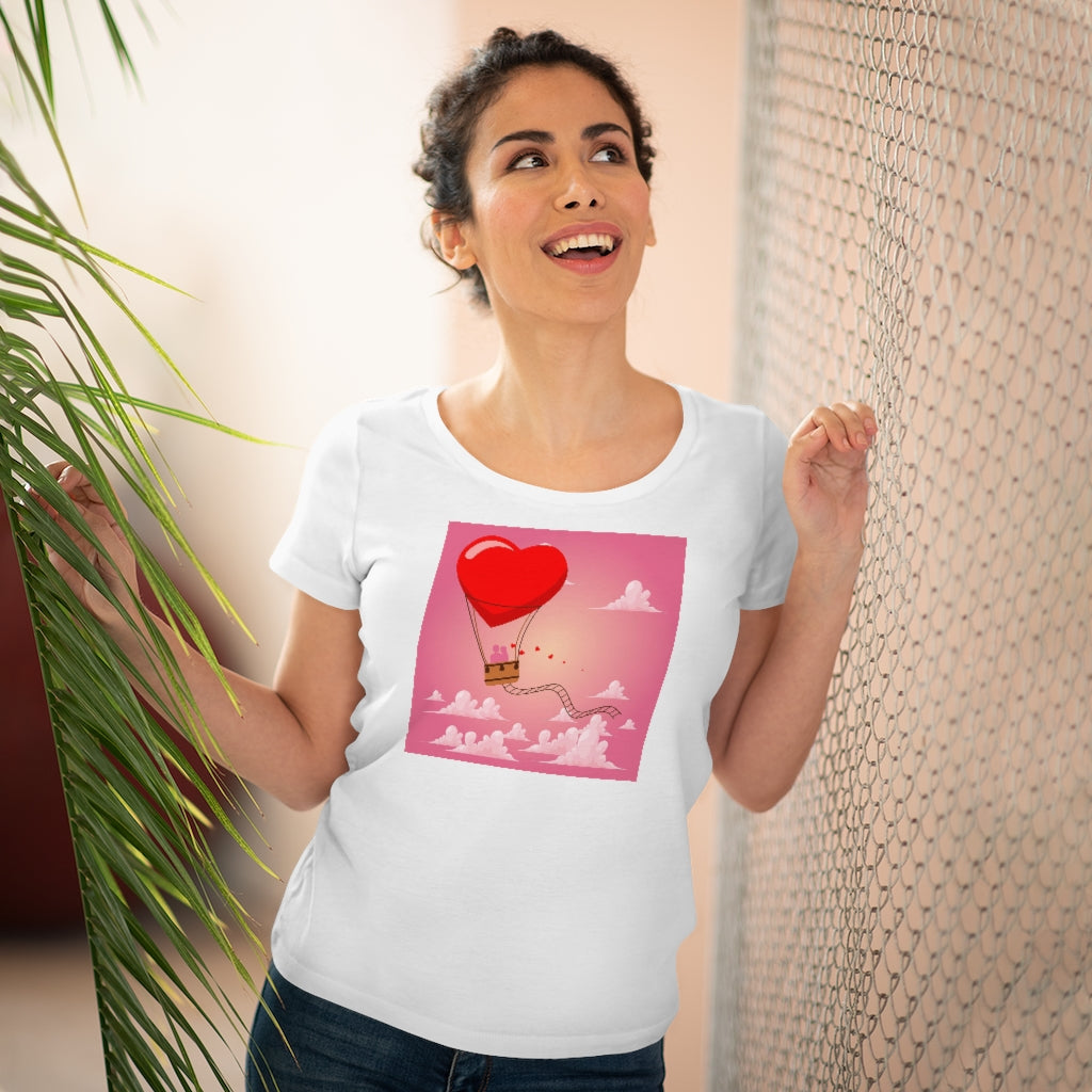 Happy Valentine's Day Organic Women's Lover T-shirt