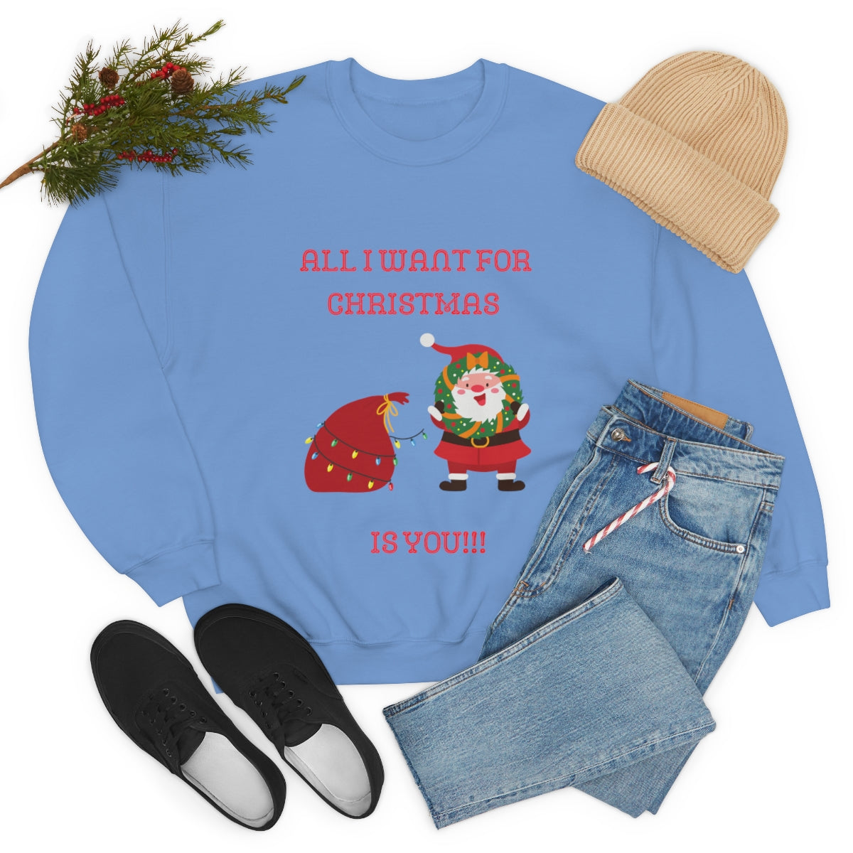 All I Want For Christmas Is You!!! Unisex Heavy Blend™ Crewneck Sweatshirt