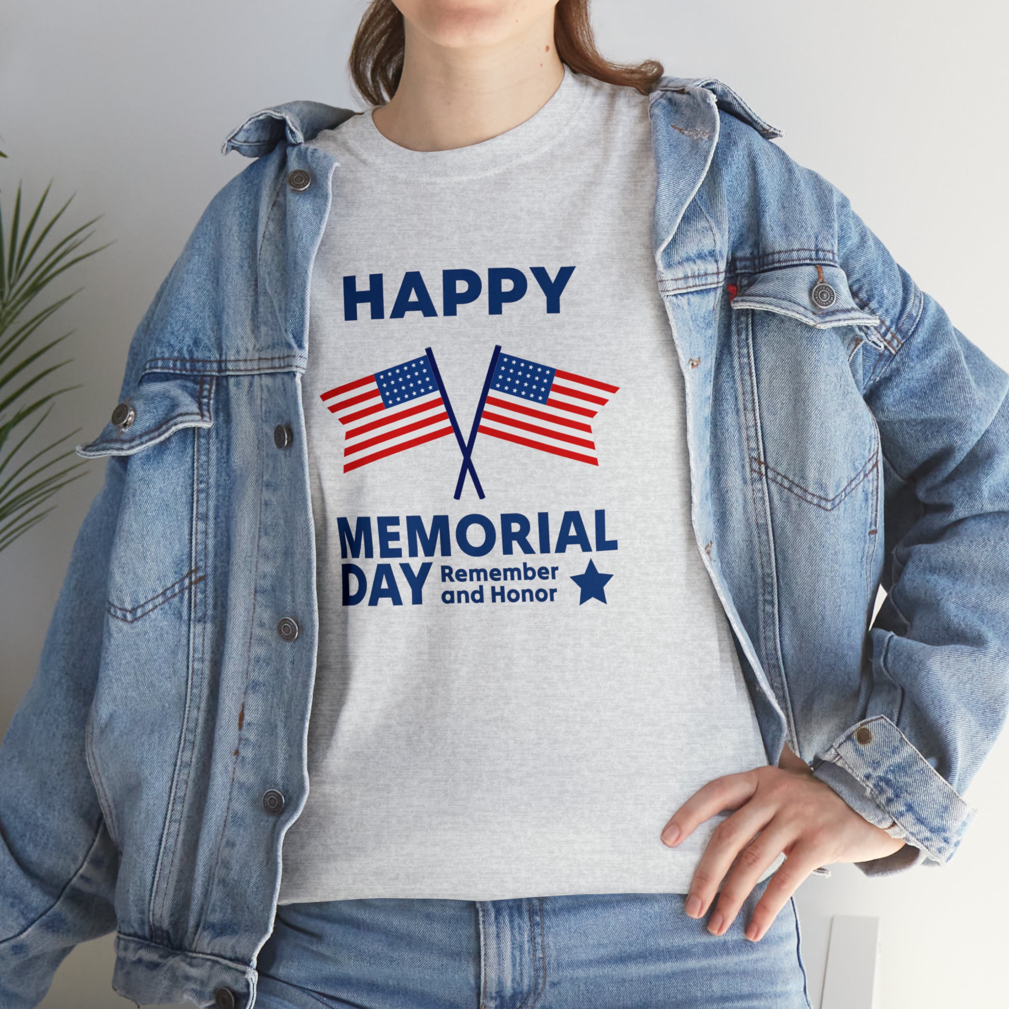 Happy Memorial Day Unisex Heavy Cotton Tee