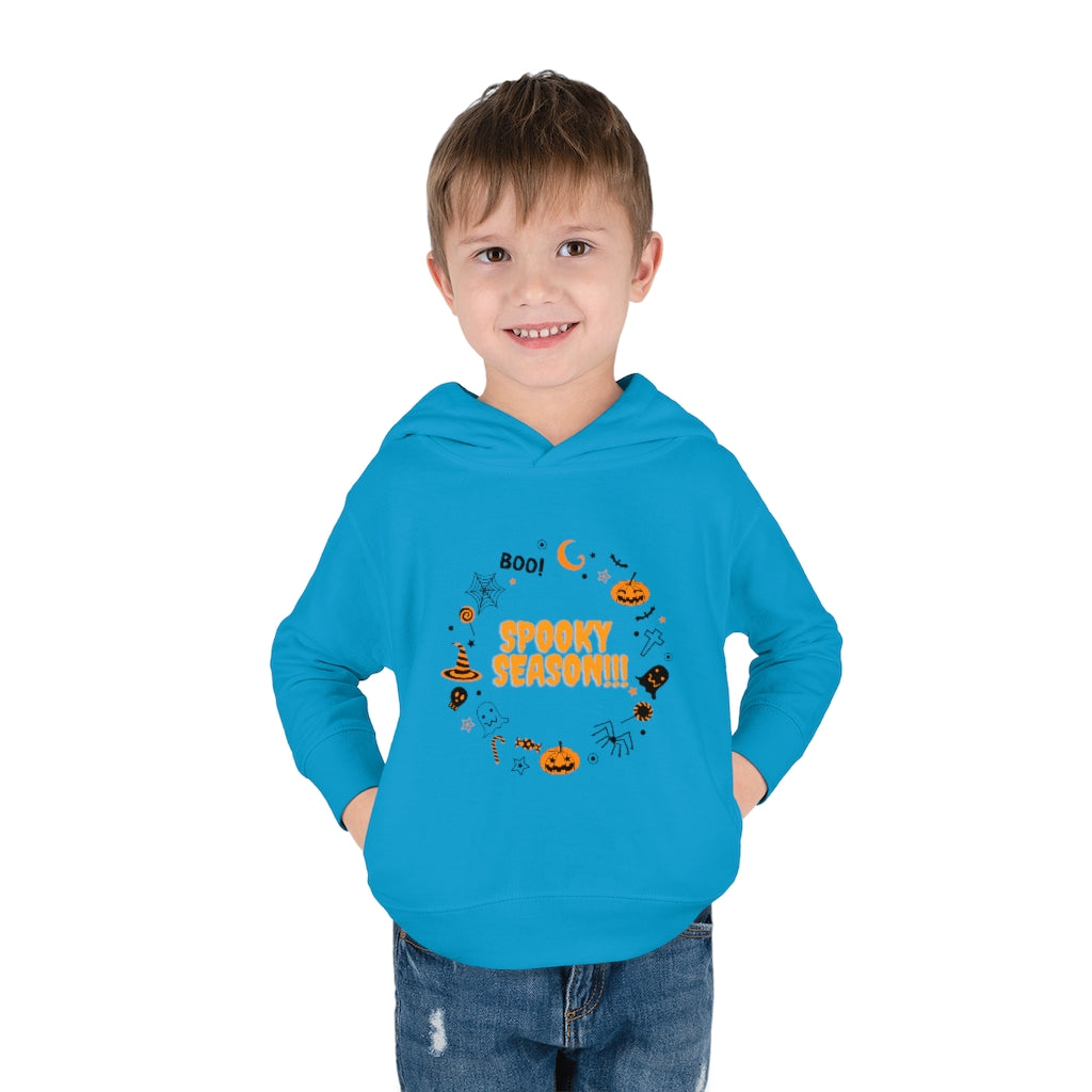 Spooky Season Boo!! Toddler Pullover Fleece Hoodie