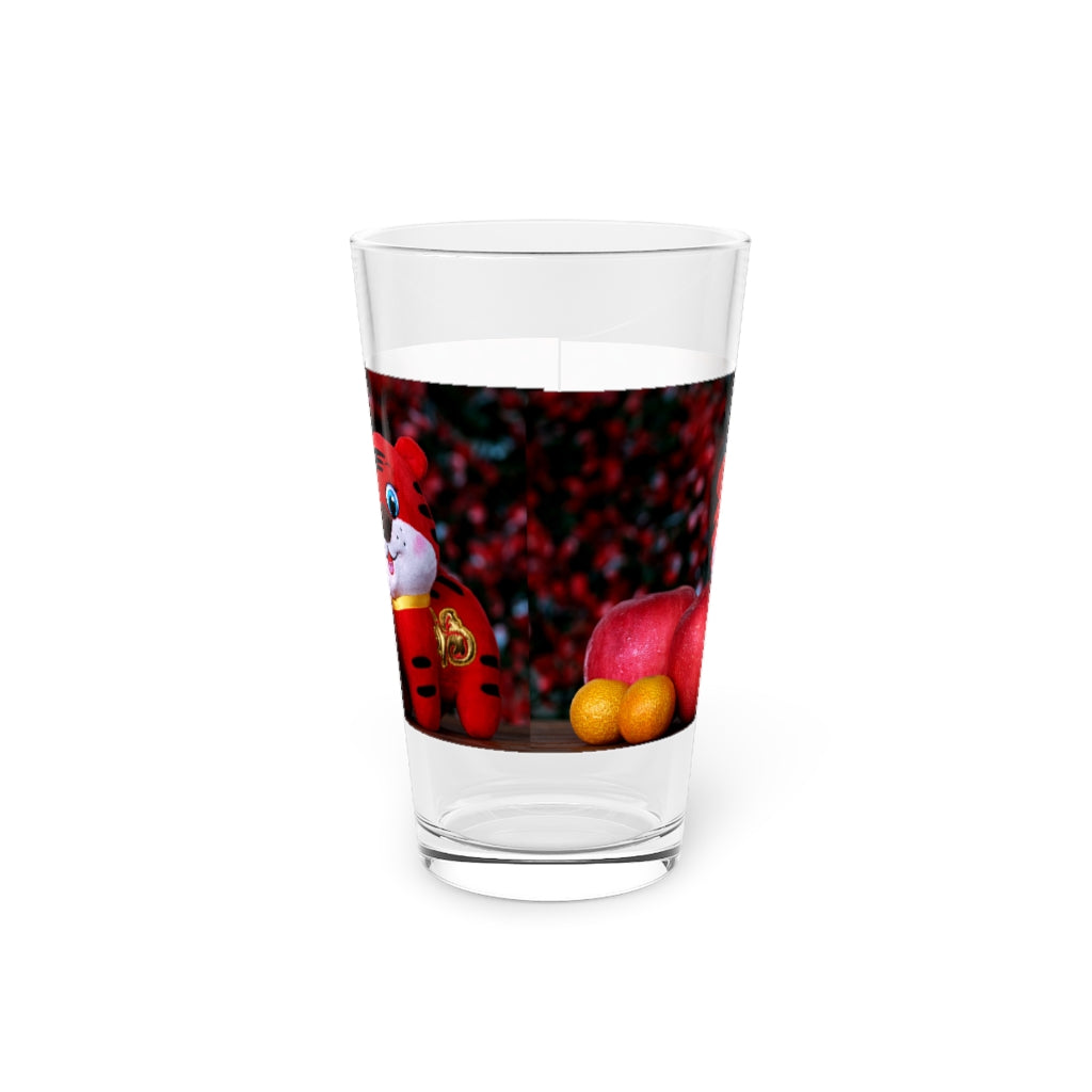 Tiger Pint Glass, 16oz