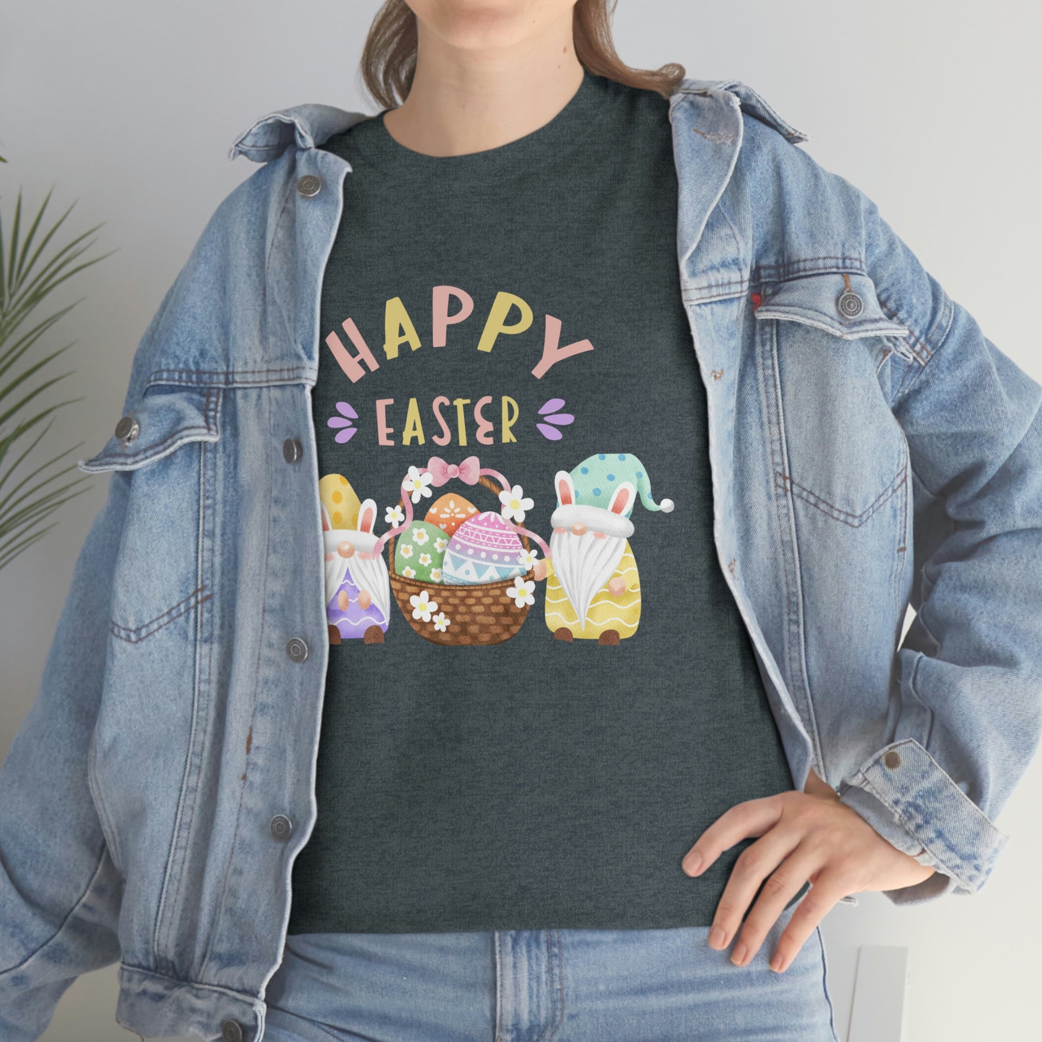 Happy Easter Gnome Unisex Heavy Cotton Tee