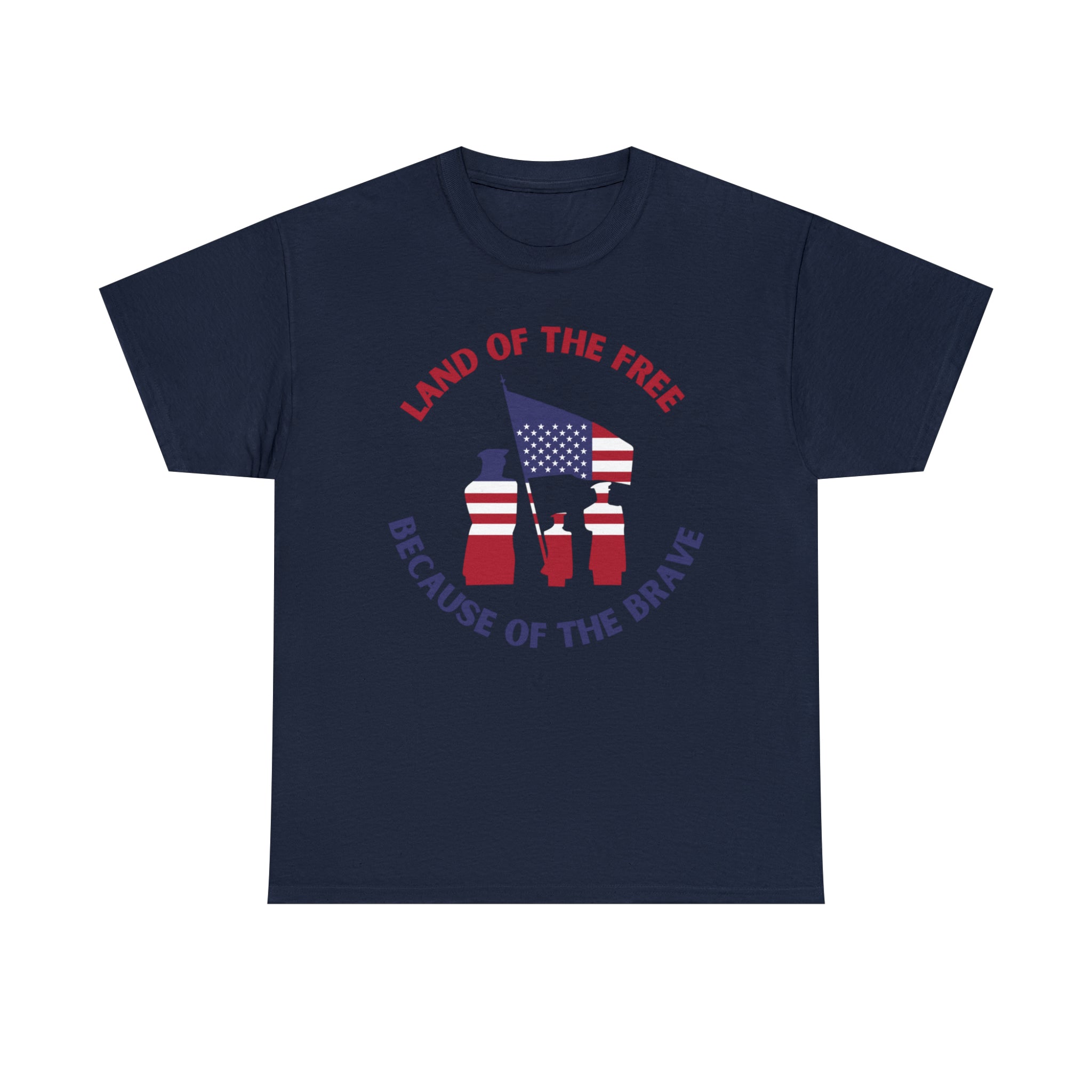 Memorial Day Land of The Free Unisex Heavy Cotton Tee