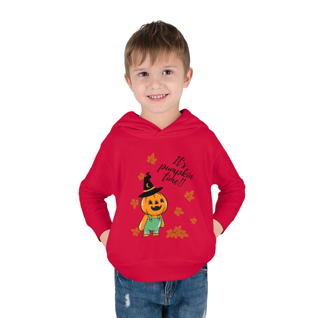 It's Pumpkin Time Toddler Pullover Fleece Hoodie