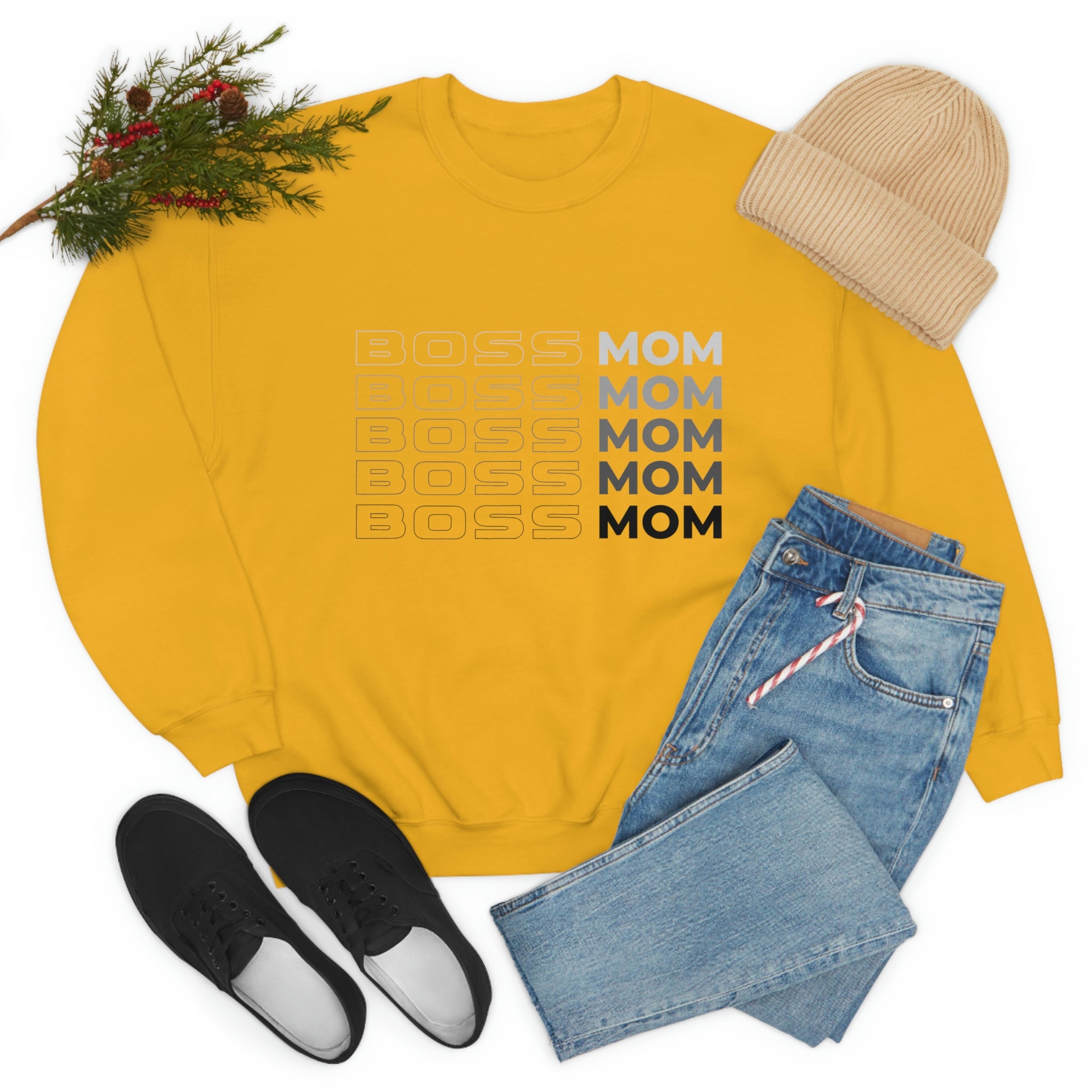 Boss Mom Unisex Heavy Blend™ Crewneck Sweatshirt