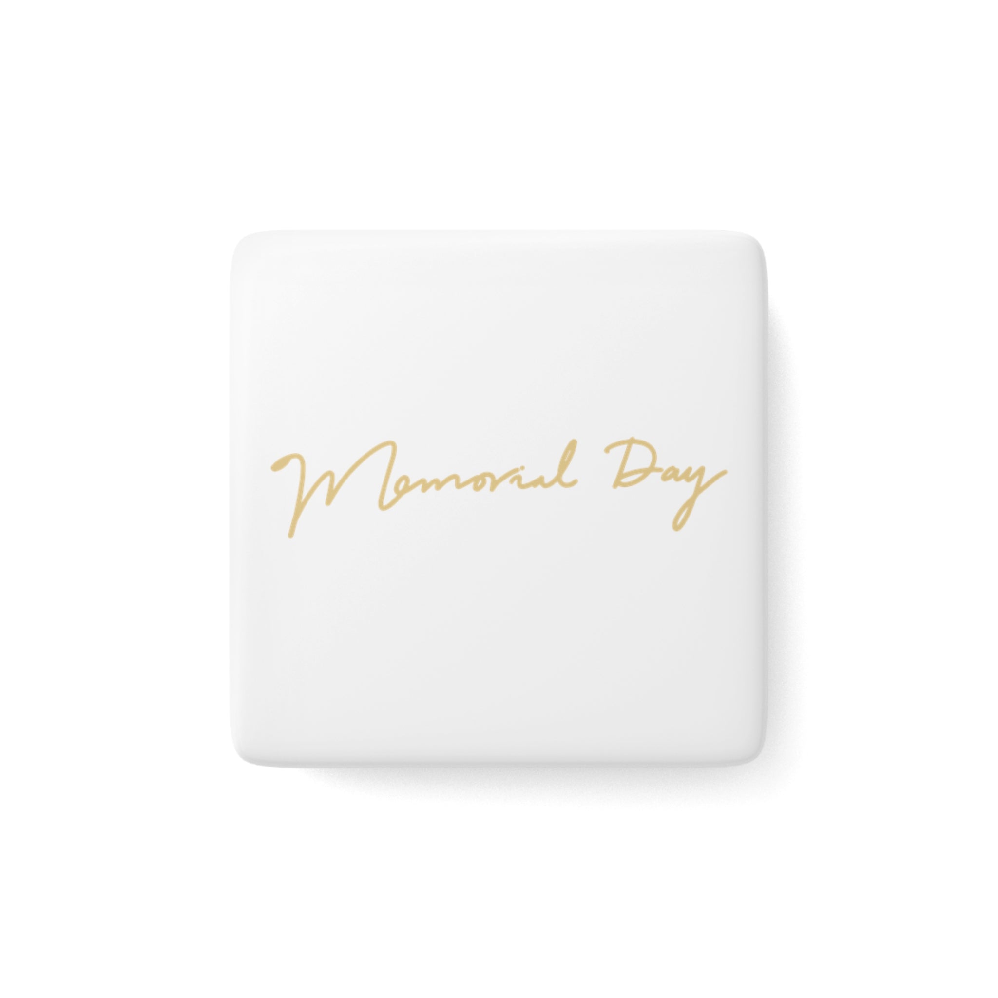 Memorial Day Porcelain Magnet, Square