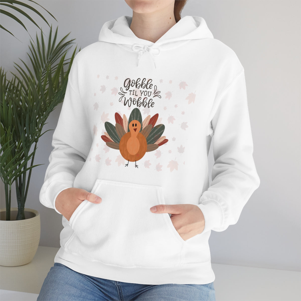 Gobble Til You Wobble Unisex Heavy Blend™ Hooded Sweatshirt