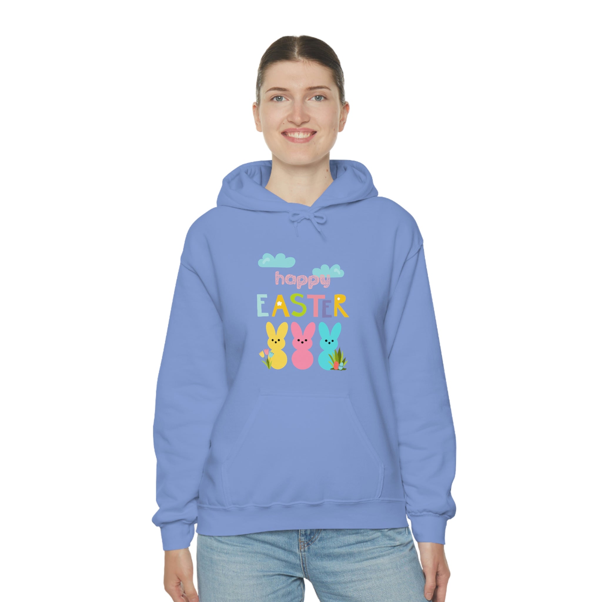 Happy Easter Bunny Unisex Heavy Blend™ Hooded Sweatshirt