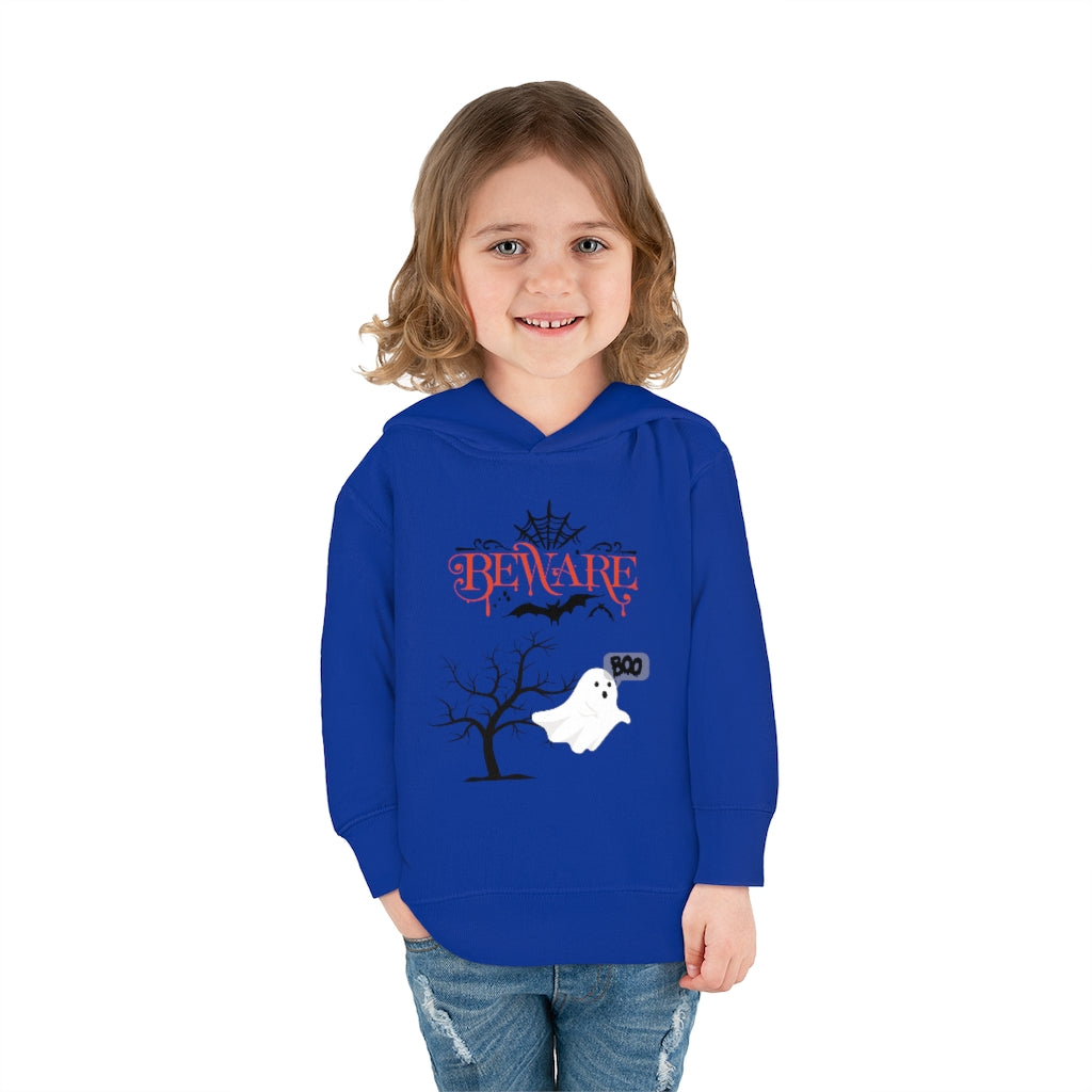 Beware Boo Toddler Pullover Fleece Hoodie