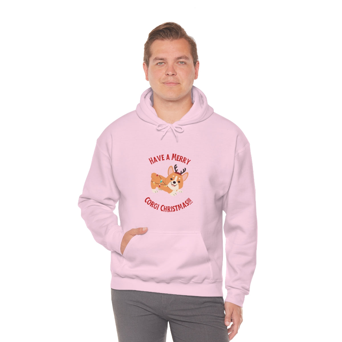 Have A Merry Corgi Christmas Unisex Heavy Blend™ Hooded Sweatshirt