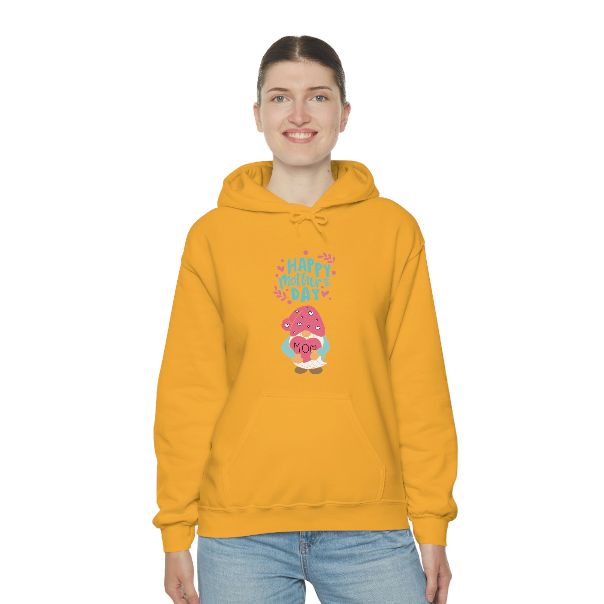 Happy Mother's Day Gnome Unisex Heavy Blend™ Hooded Sweatshirt