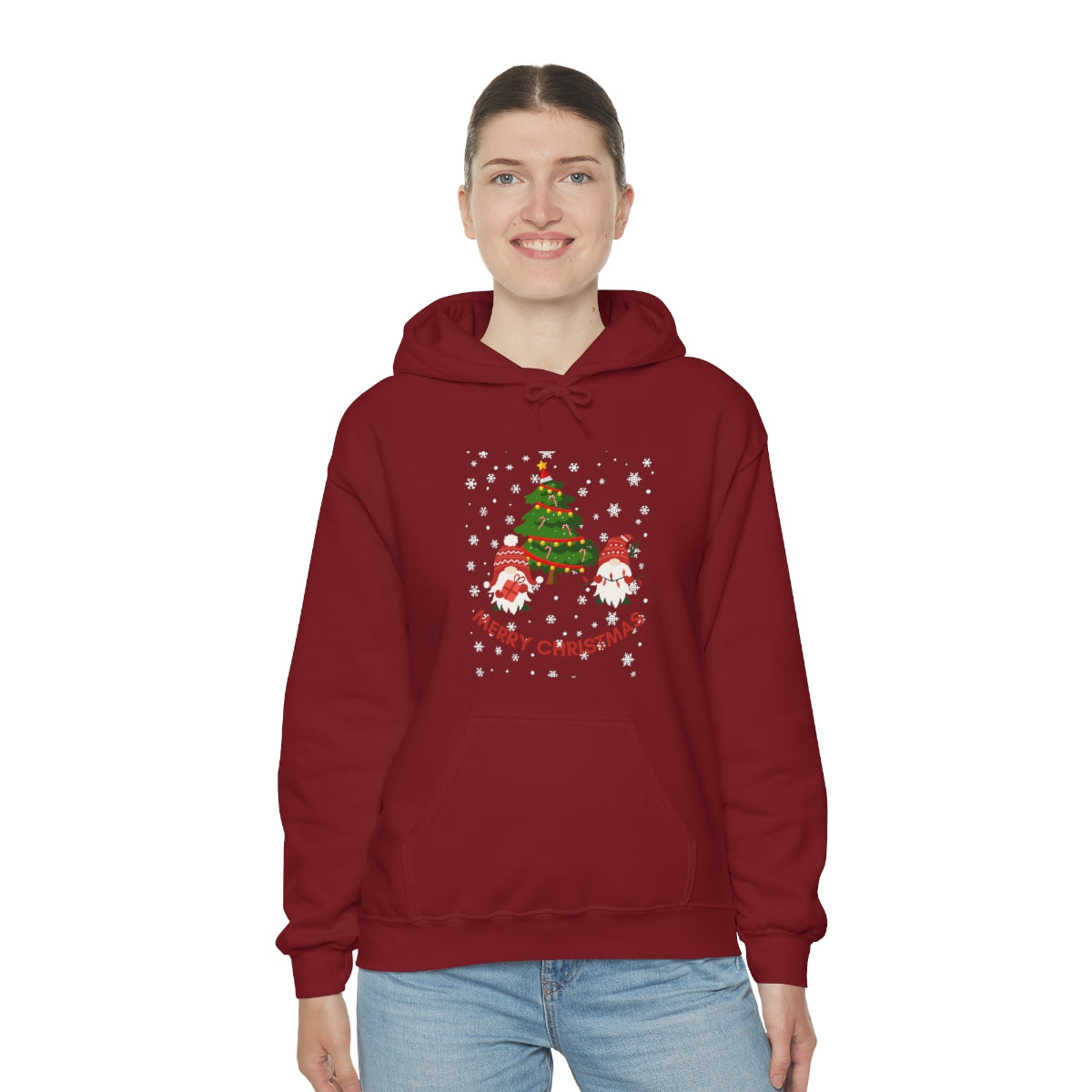 Merry & Bright Holidays Christmas Unisex Heavy Blend™ Hooded Sweatshirt