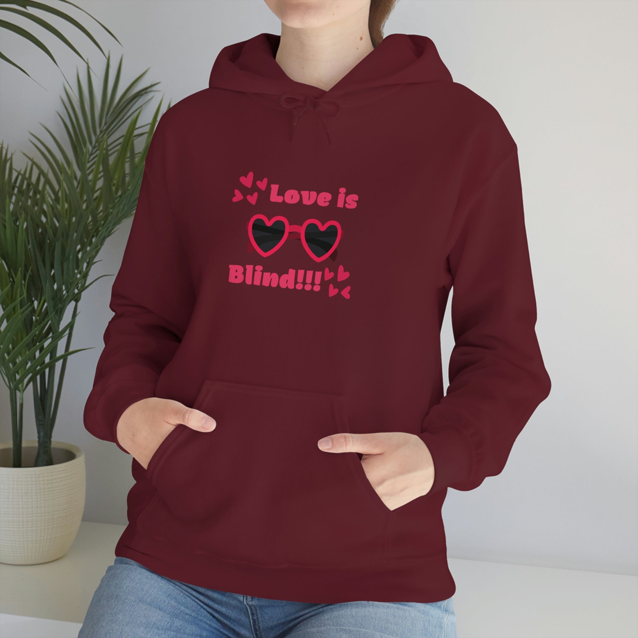 Love Is Blind!!! Unisex Heavy Blend™ Hooded Sweatshirt