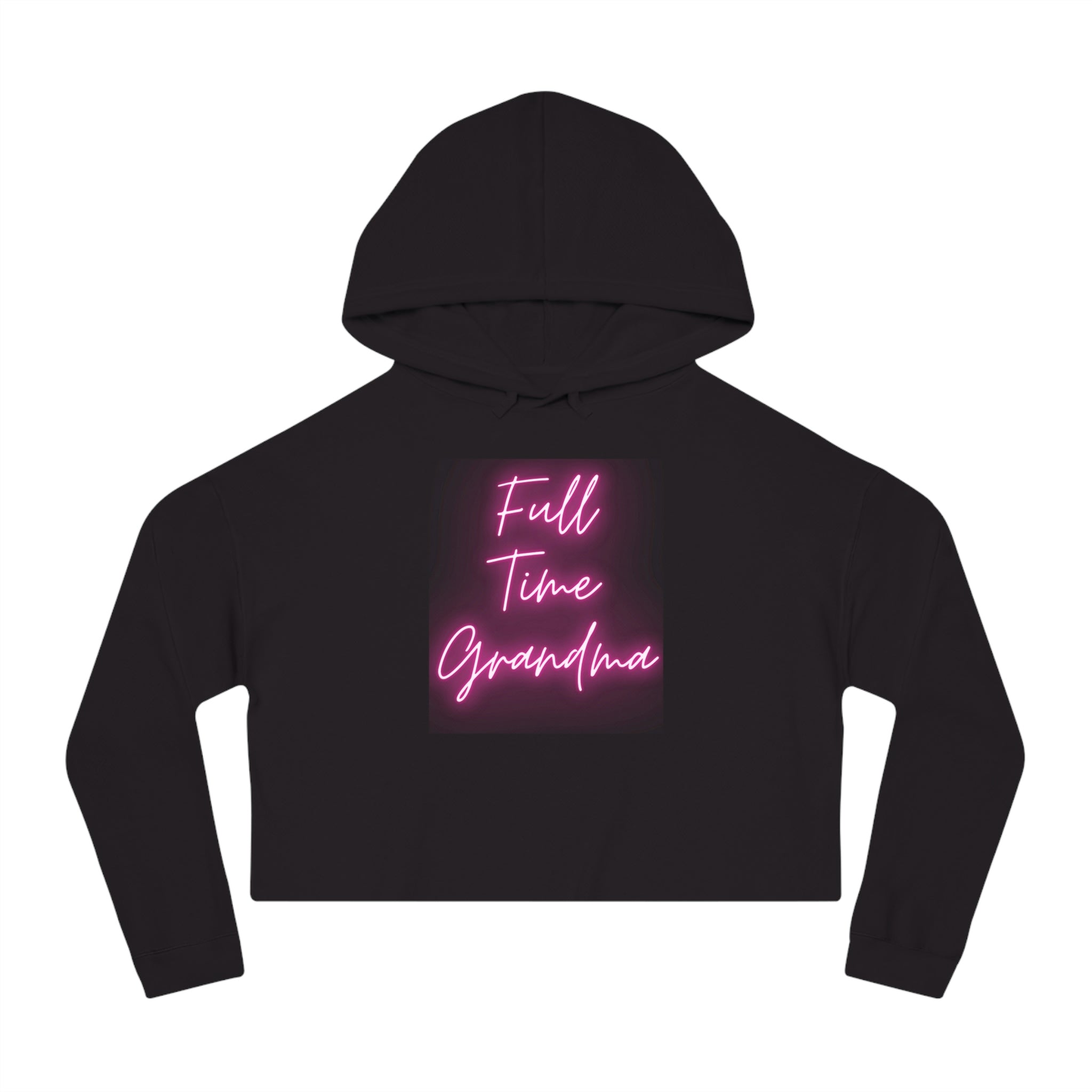 Full Time Grandma Women’s Cropped Hooded Sweatshirt