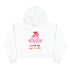 Love Is Snuggles & Cuddles Crop Hoodie