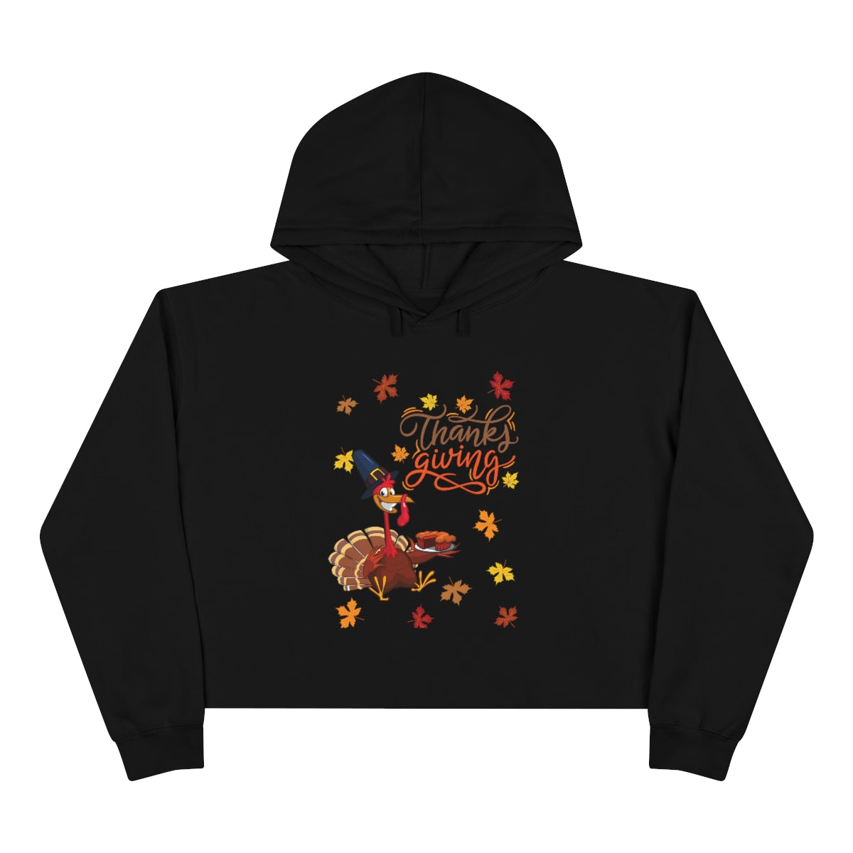 Thanksgiving Turkey Crop Hoodie